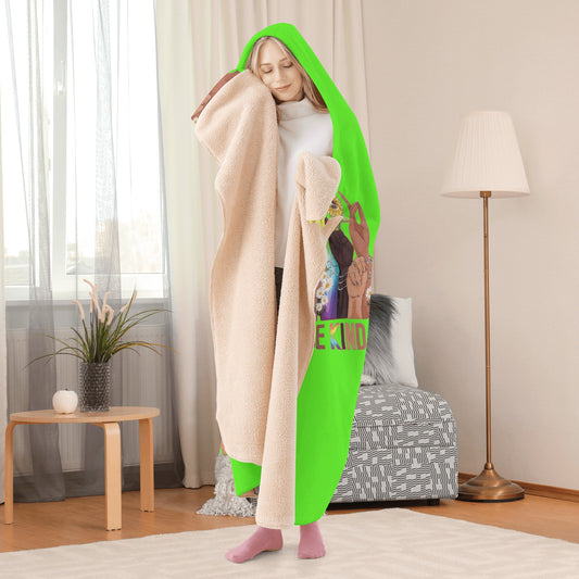 Be Kind (Pride Edition) Goo Green Hooded Blanket