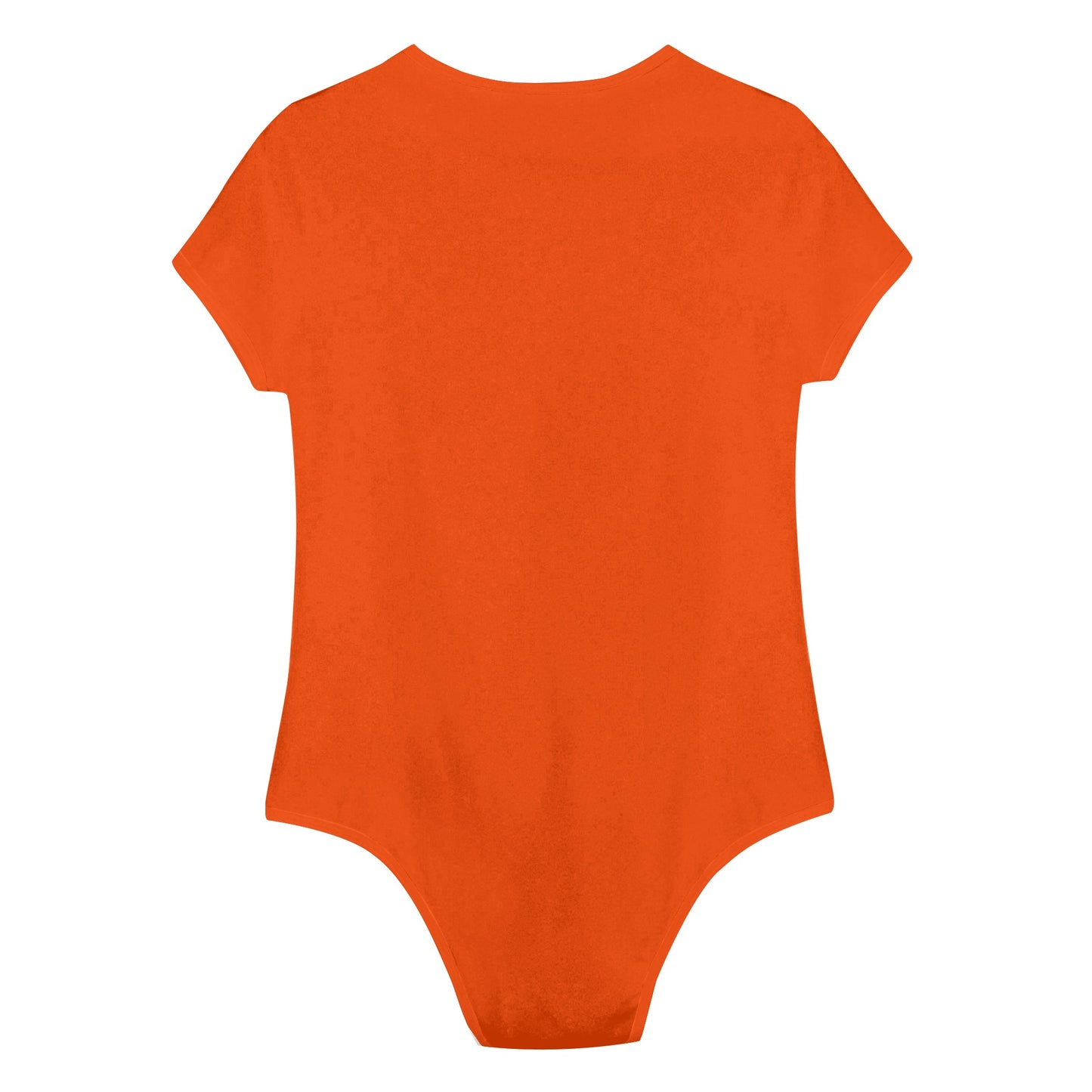 Sitting On Stars Meditation Womens Dark Orange Soft Short Sleeve Bodysuit