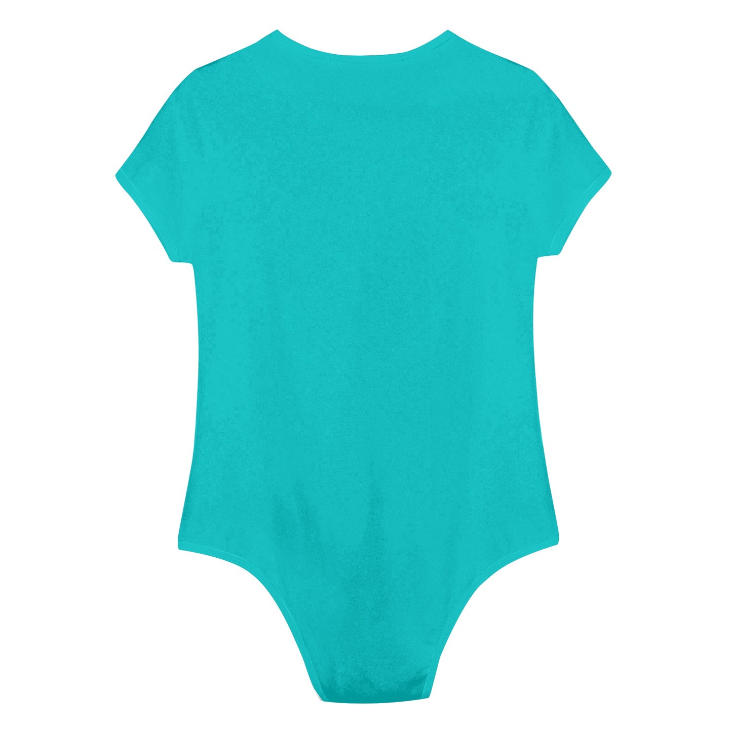 Sitting On Stars Meditation Womens Turquoise Soft Short Sleeve Bodysuit