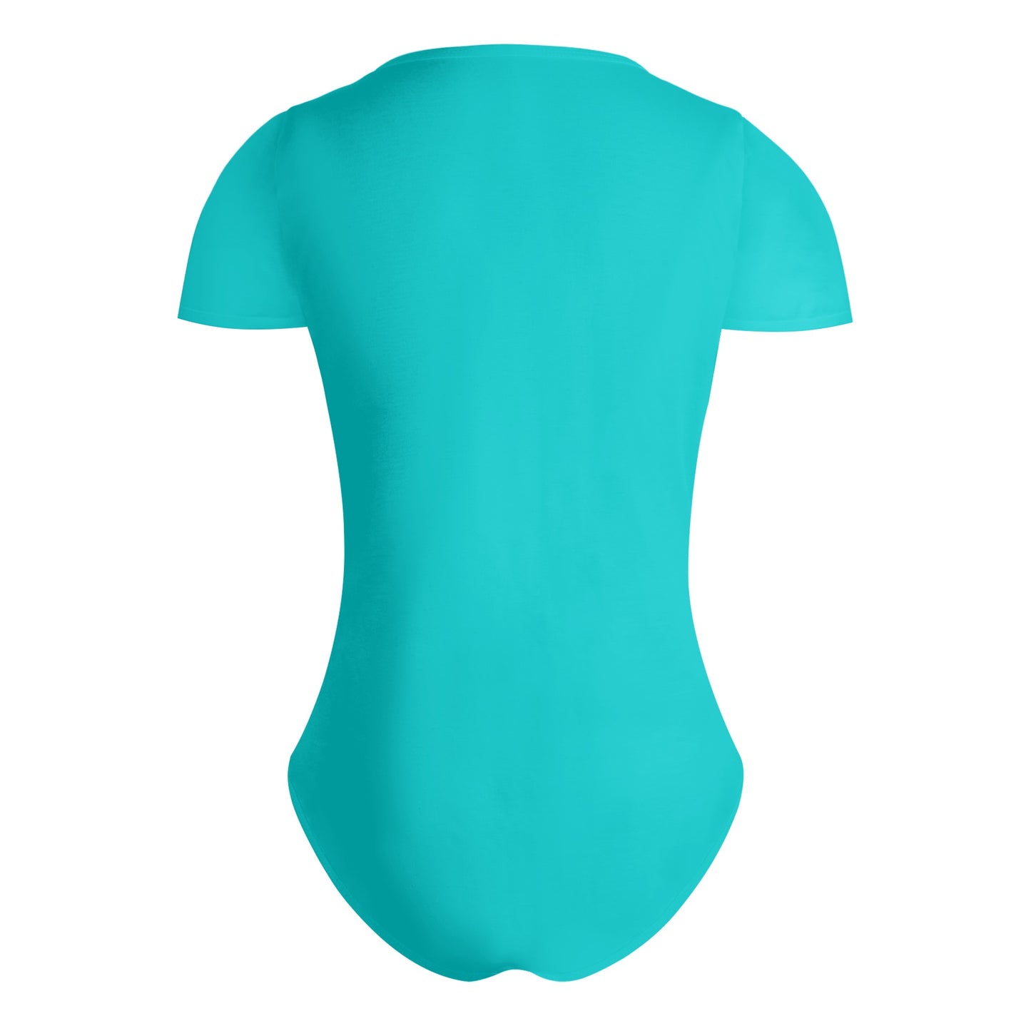 Sitting On Stars Meditation Womens Turquoise Soft Short Sleeve Bodysuit