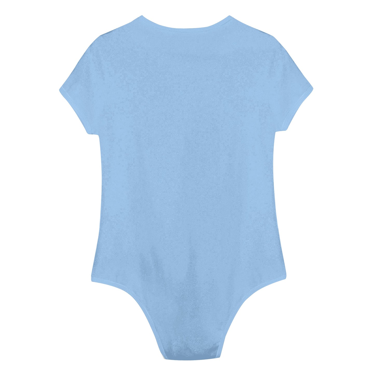 Sitting On Stars Meditation Womens Sky Blue Soft Short Sleeve Bodysuit