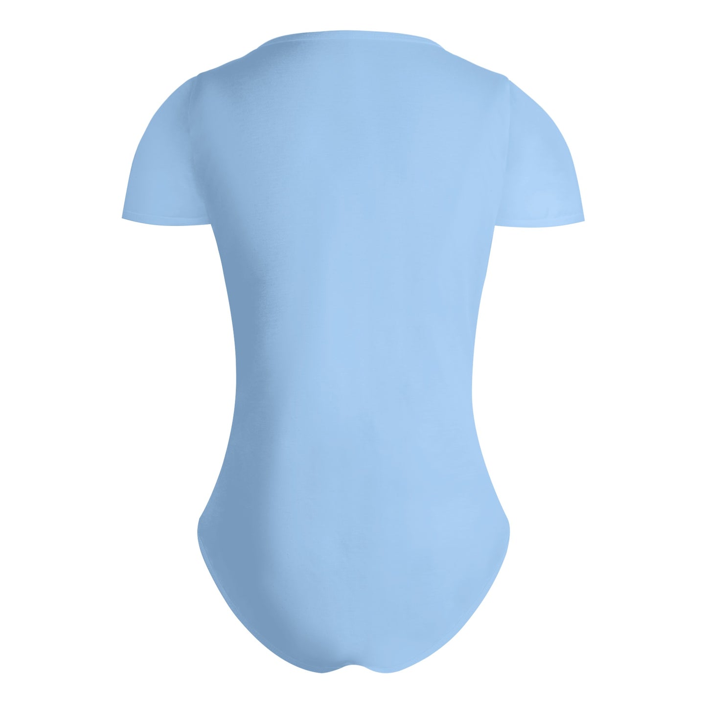 Sitting On Stars Meditation Womens Sky Blue Soft Short Sleeve Bodysuit