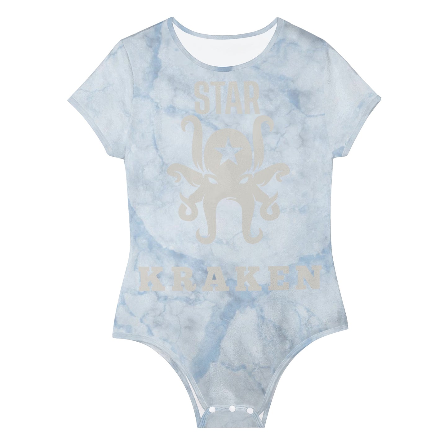 Star Kraken Womens Chill Blue Soft Short Sleeve Bodysuit