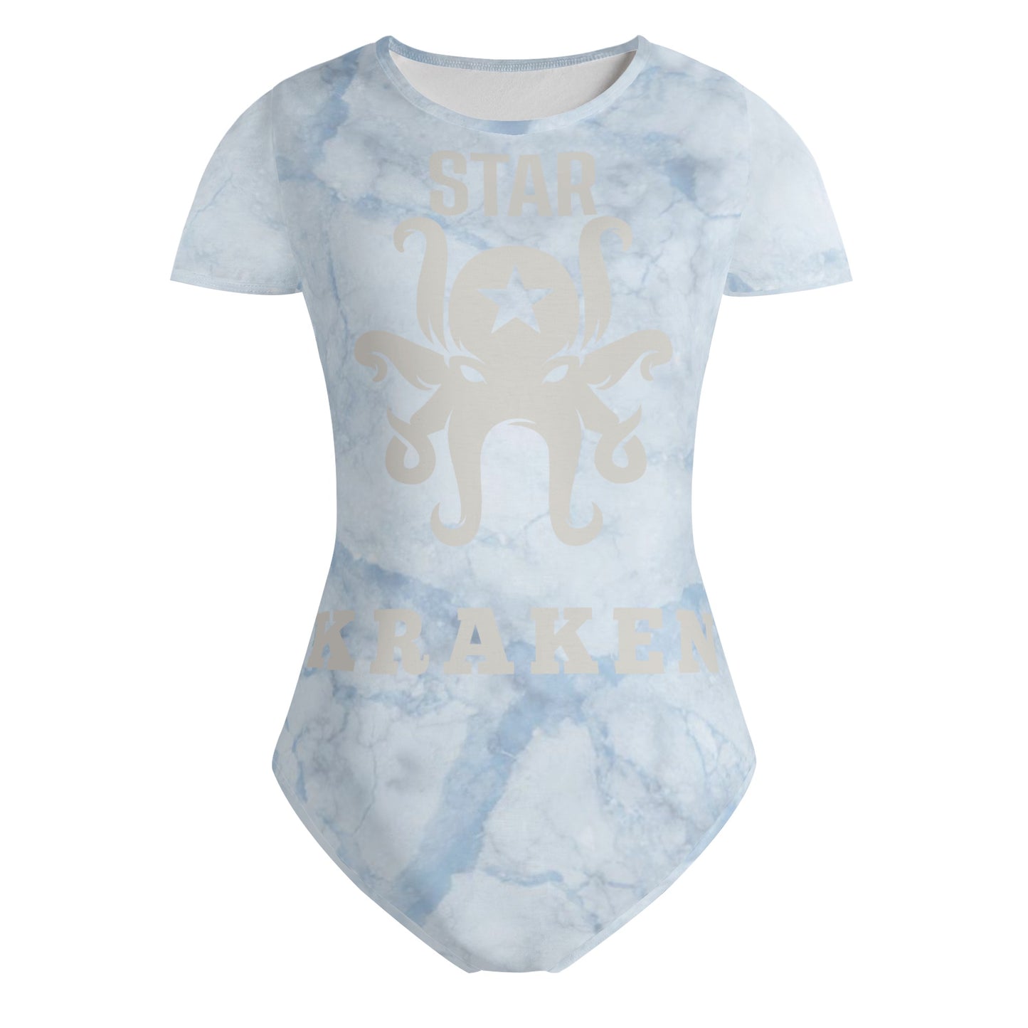 Star Kraken Womens Chill Blue Soft Short Sleeve Bodysuit