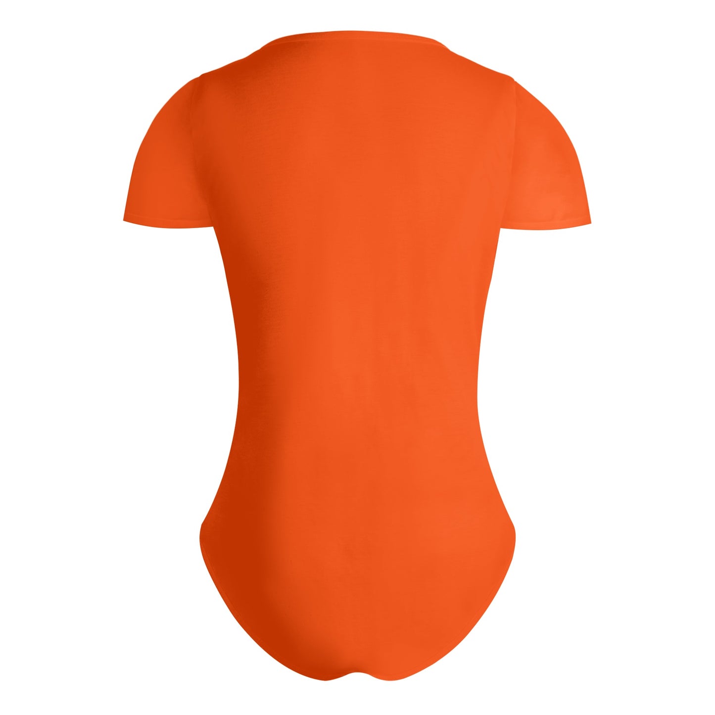 Star Gang Womens Dark Orange Soft Short Sleeve Bodysuit