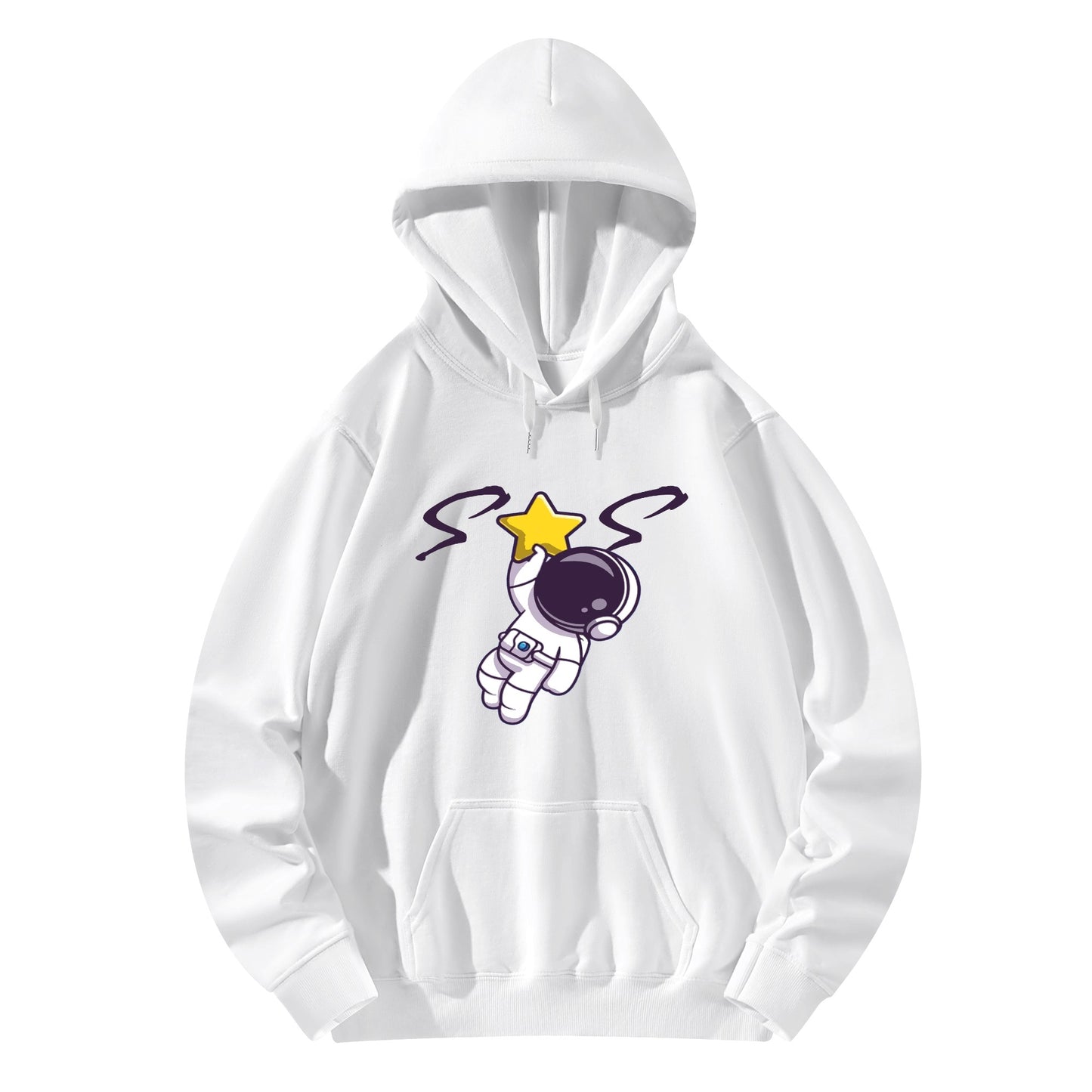 Space Man 23 Adult Cotton Hoodie