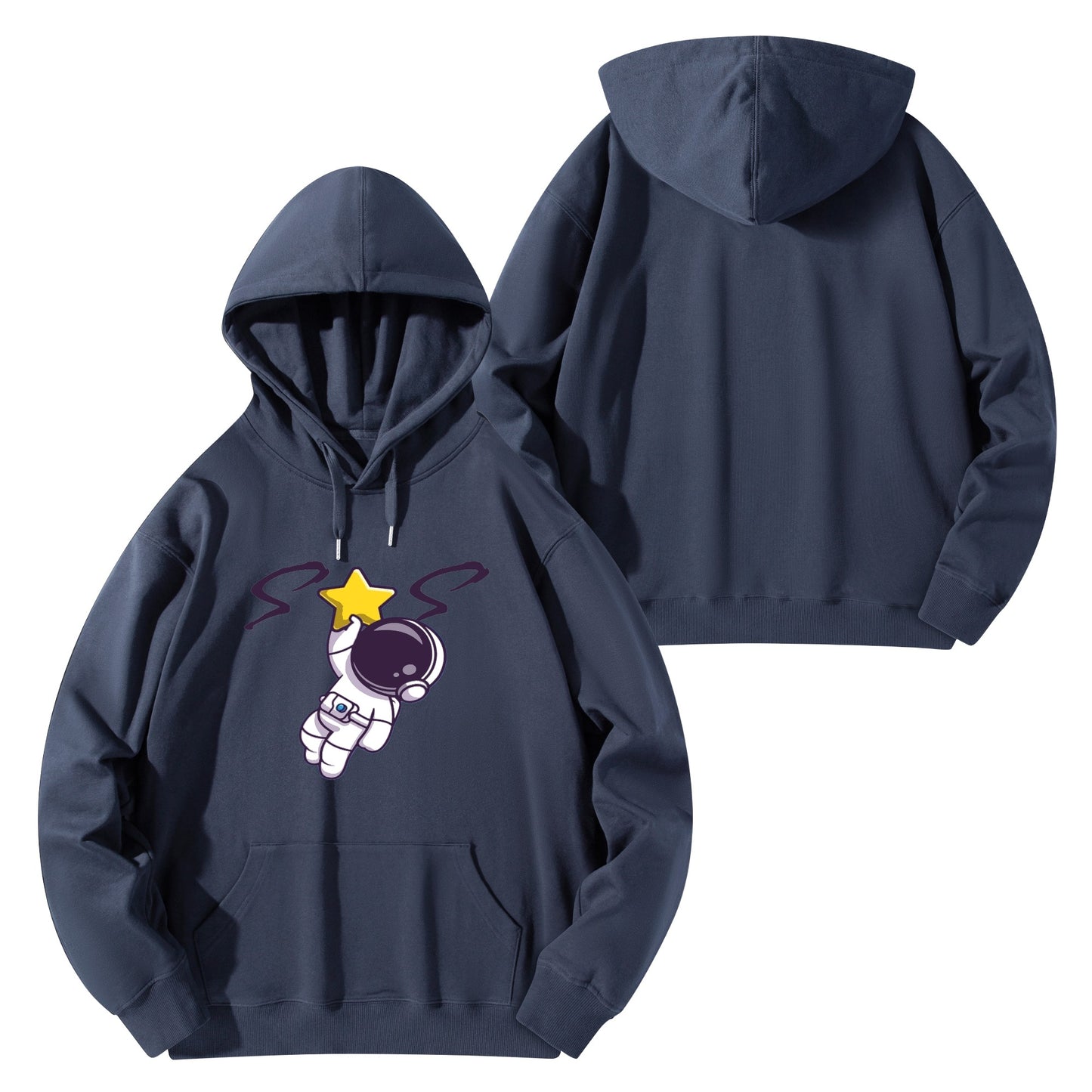 Space Man 23 Adult Cotton Hoodie