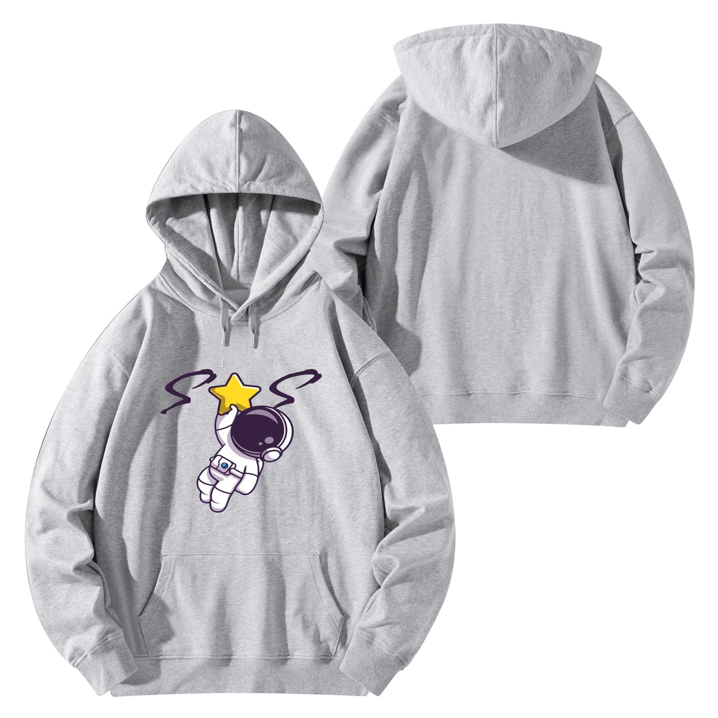 Space Man 23 Adult Cotton Hoodie