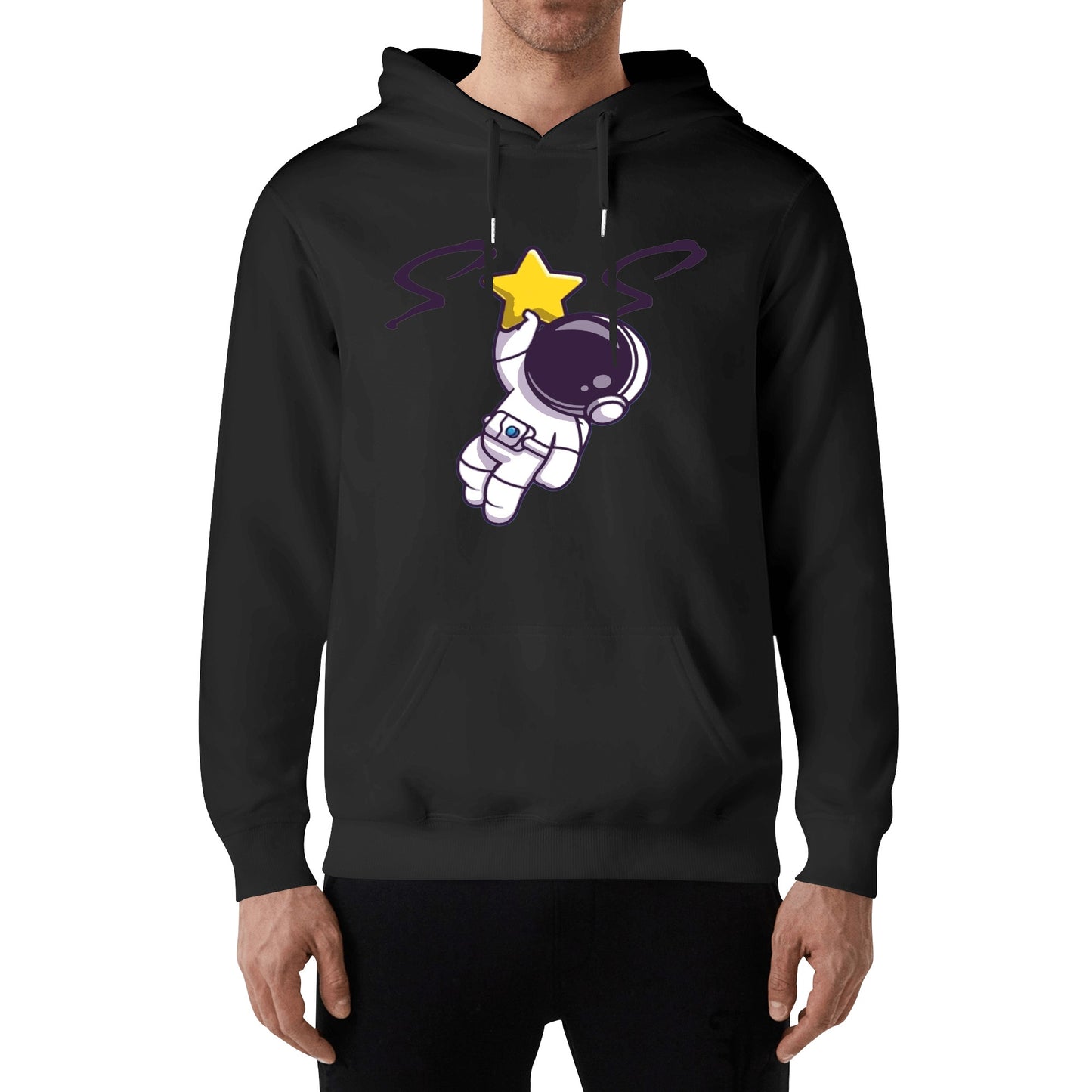 Space Man 23 Adult Cotton Hoodie