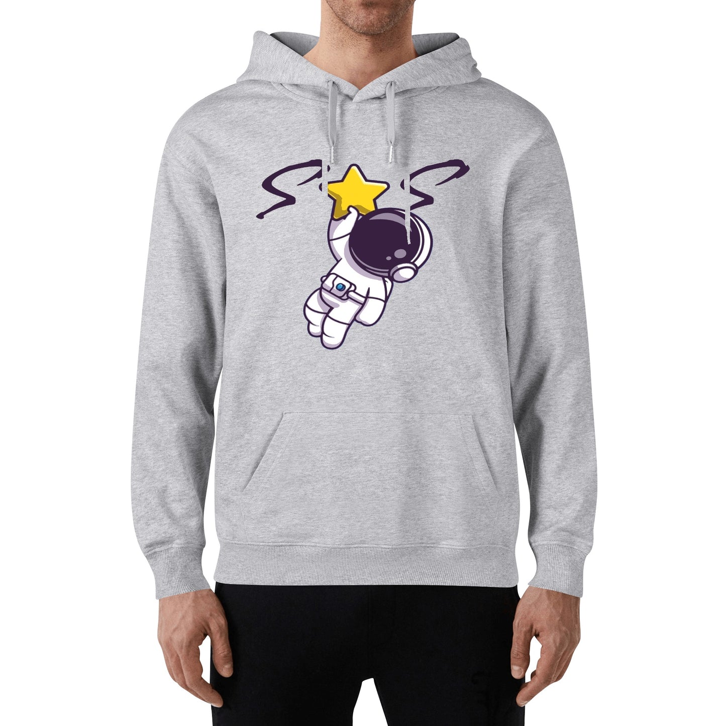 Space Man 23 Adult Cotton Hoodie