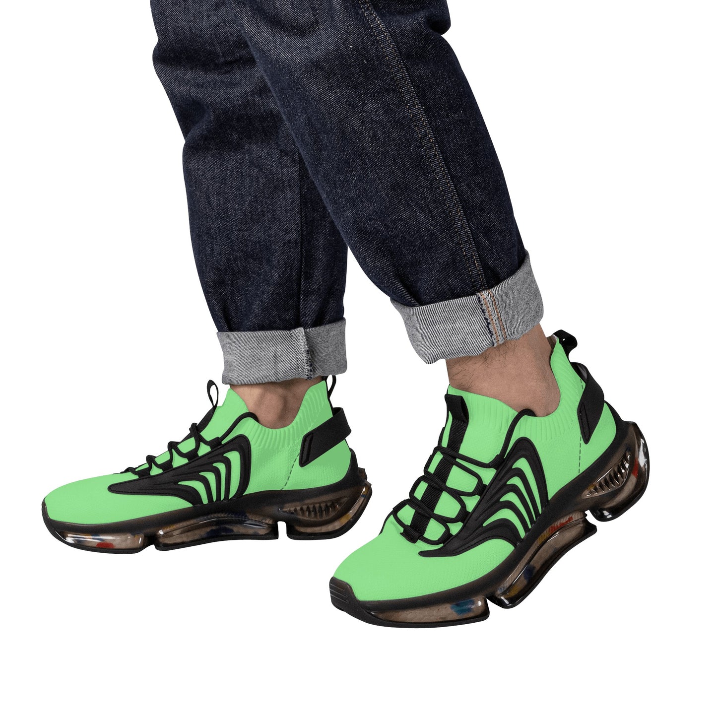 SOS Mens Mint GreenNebula-Light Star Kicks