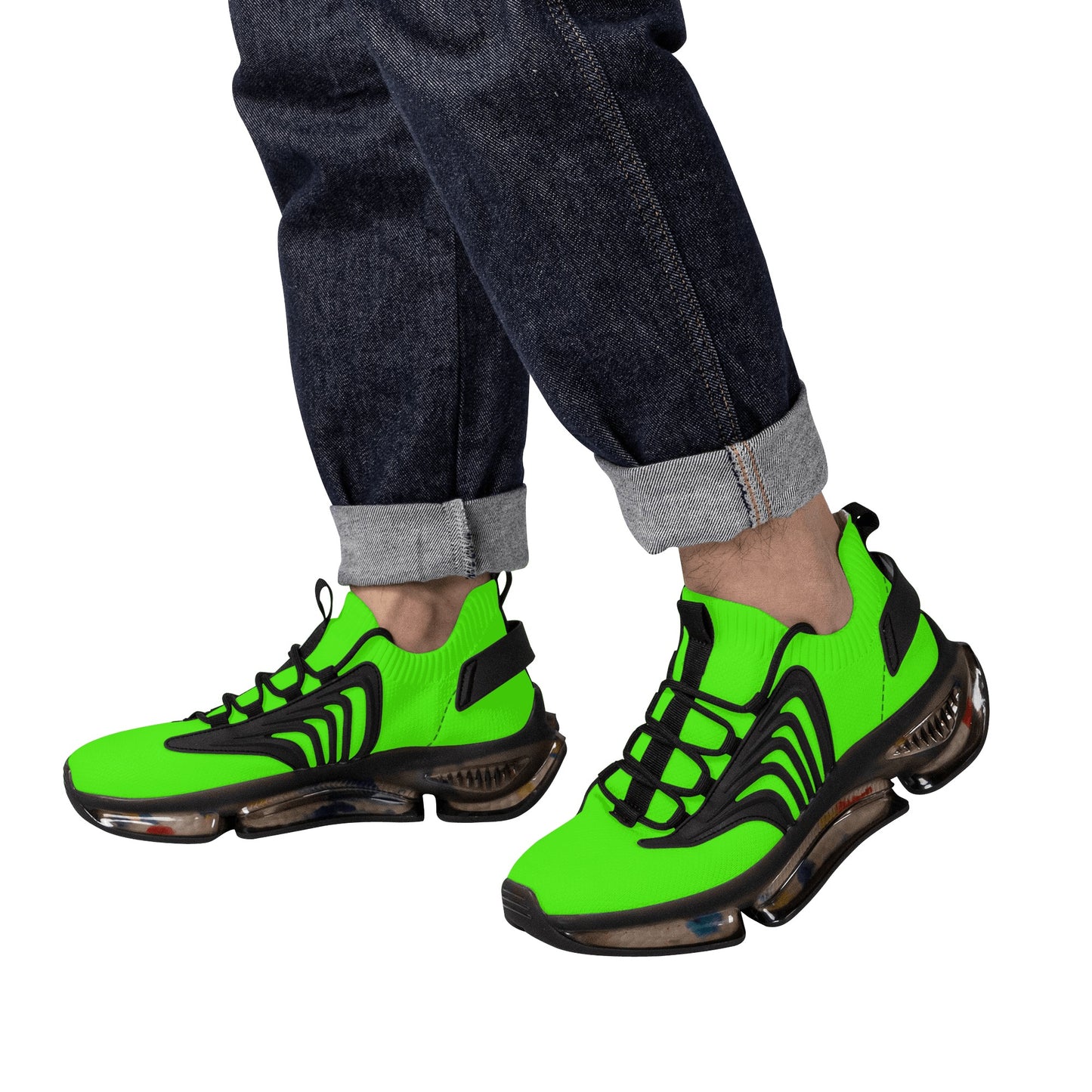 SOS Mens Goo Green Nebula-Light Star Kicks