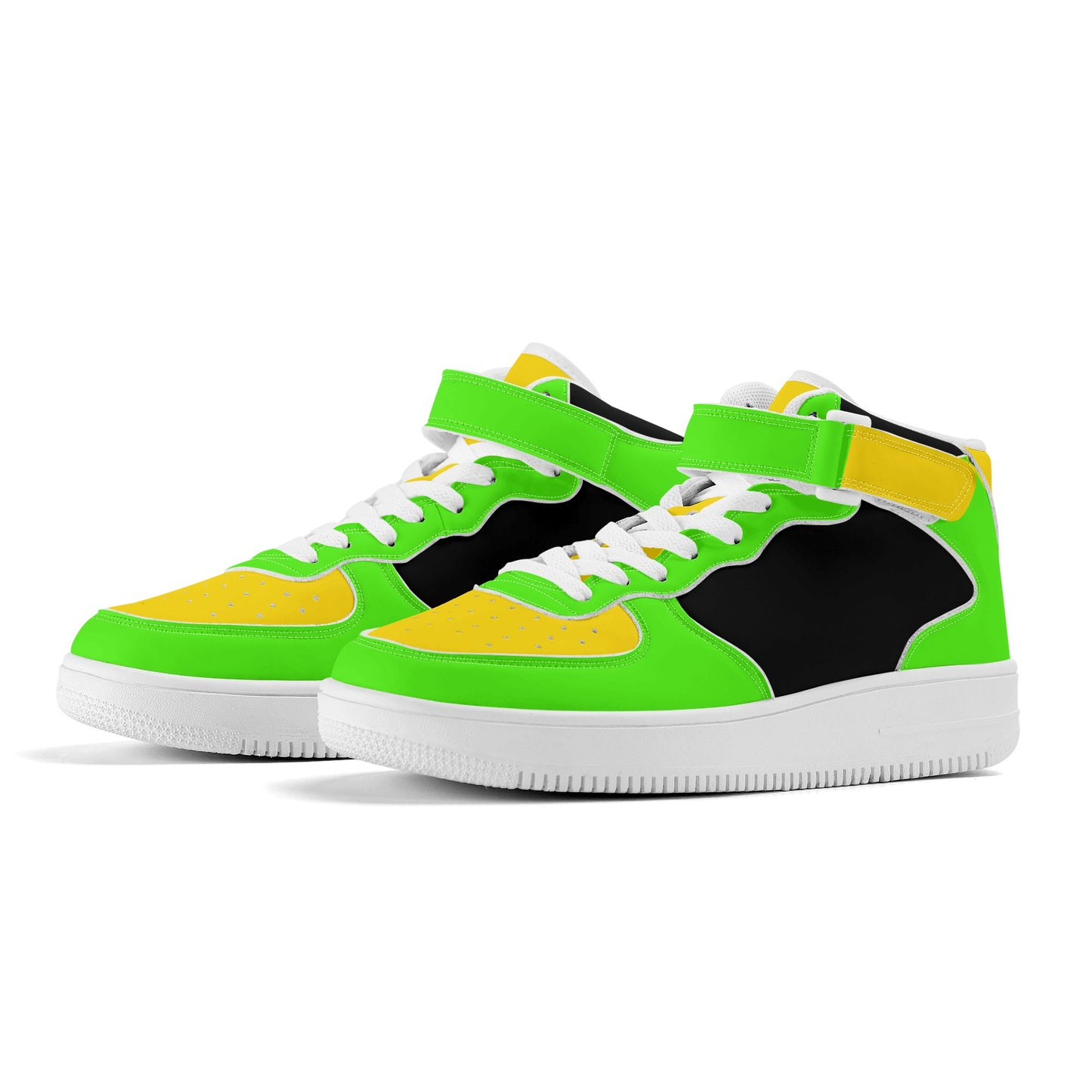 SOS Womens GooGreen/Gold High Top Leather Star Kicks