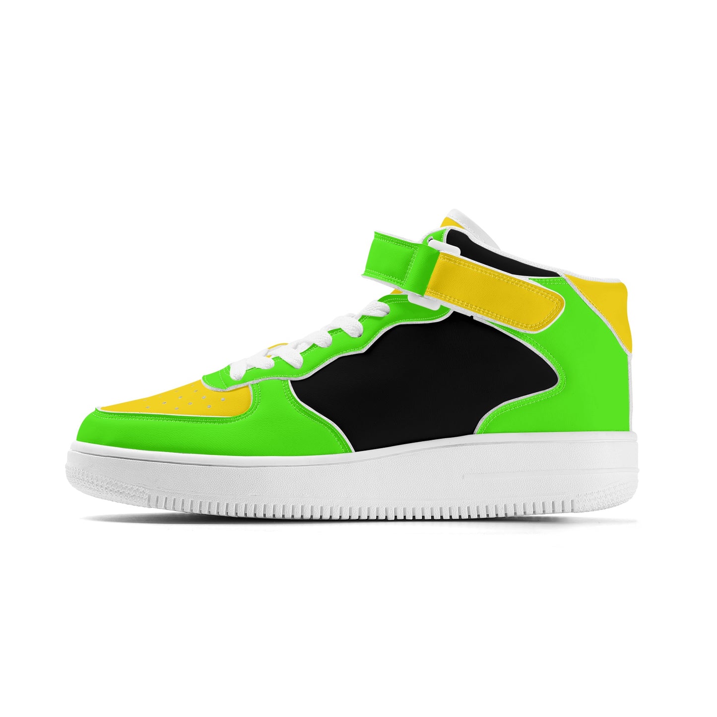 SOS Womens GooGreen/Gold High Top Leather Star Kicks