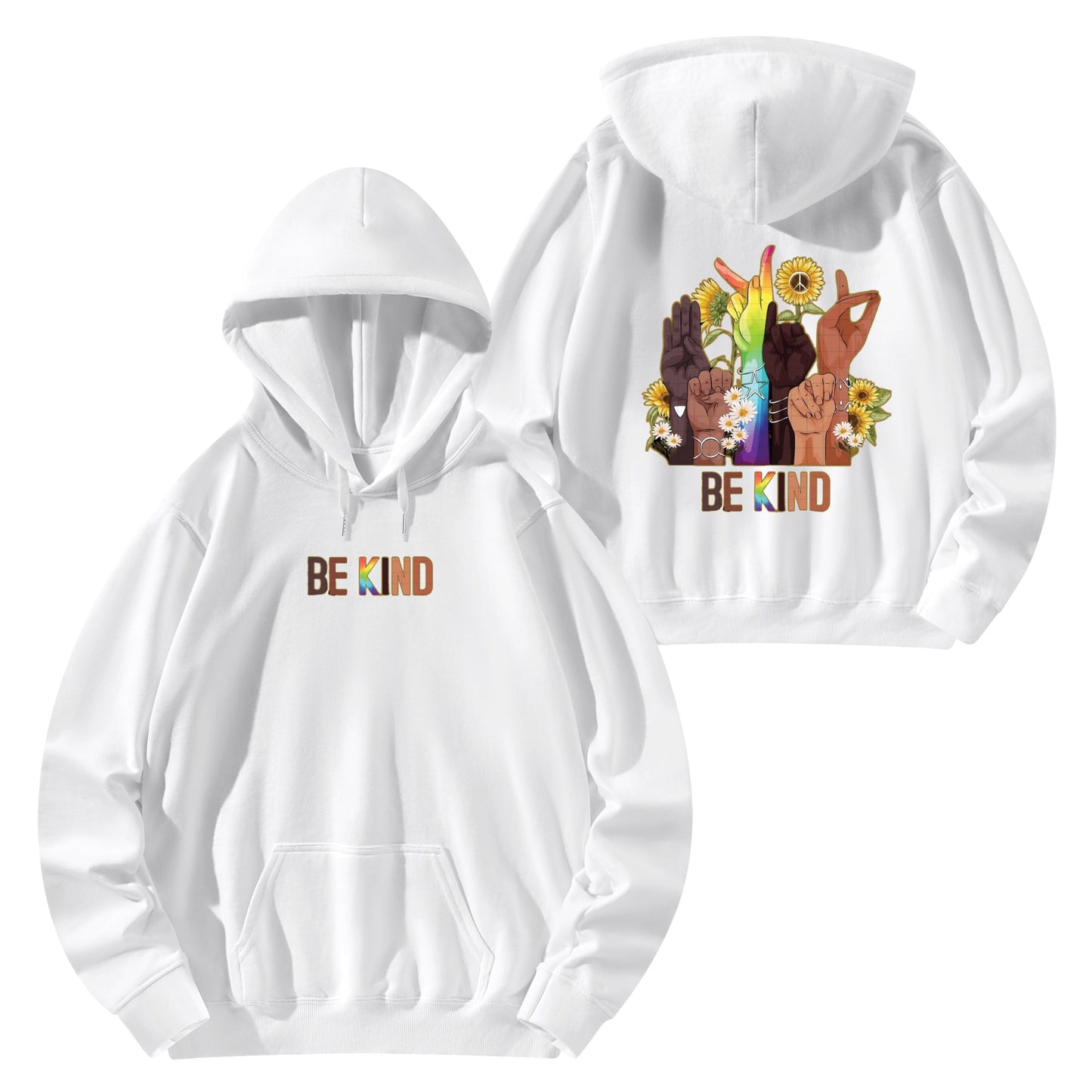 Be Kind (Pride Edition) Man/Womens Adult Cotton Hoodie