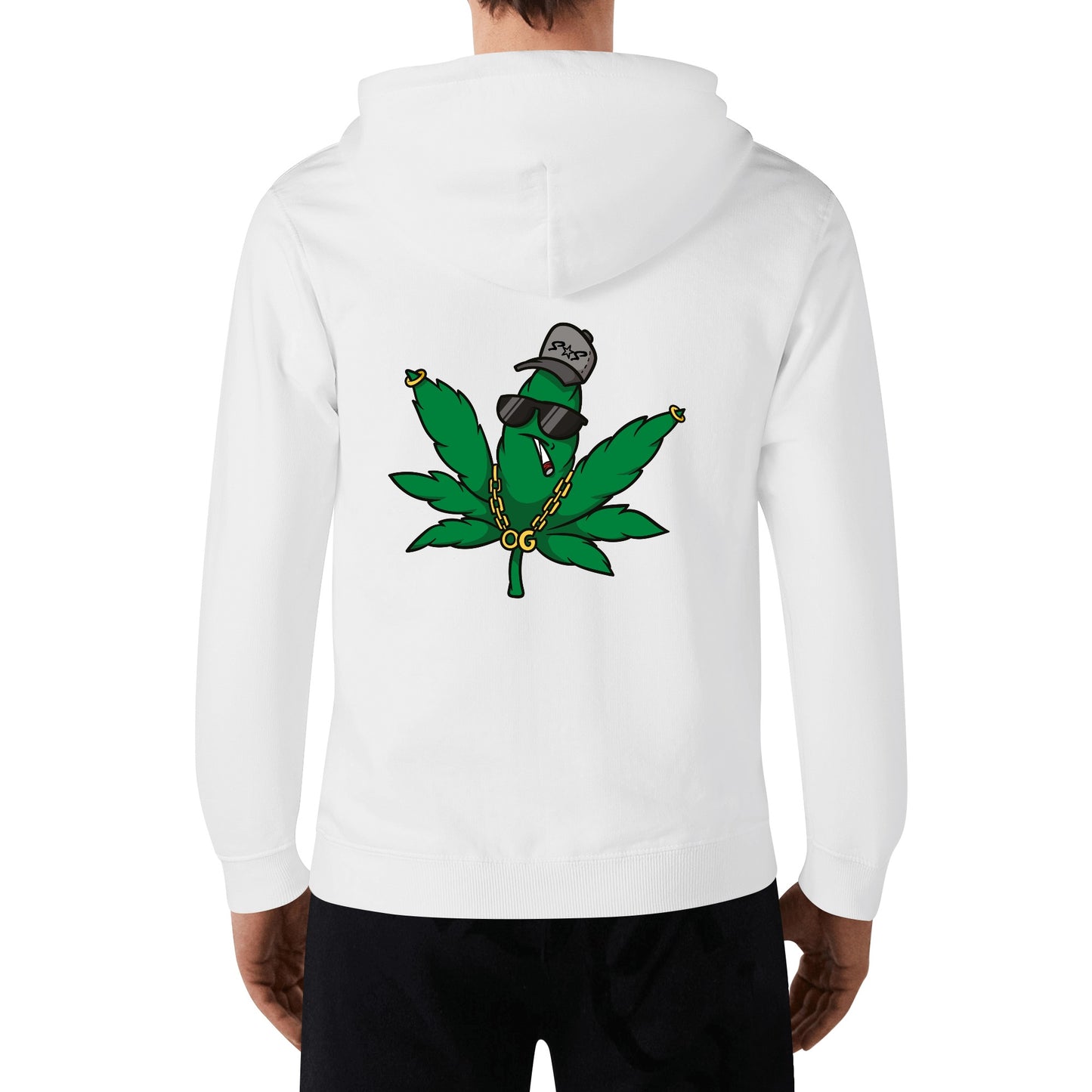 Leaf Me Alone 3.0 420 Edition Man/Womens Adult Cotton Hoodie