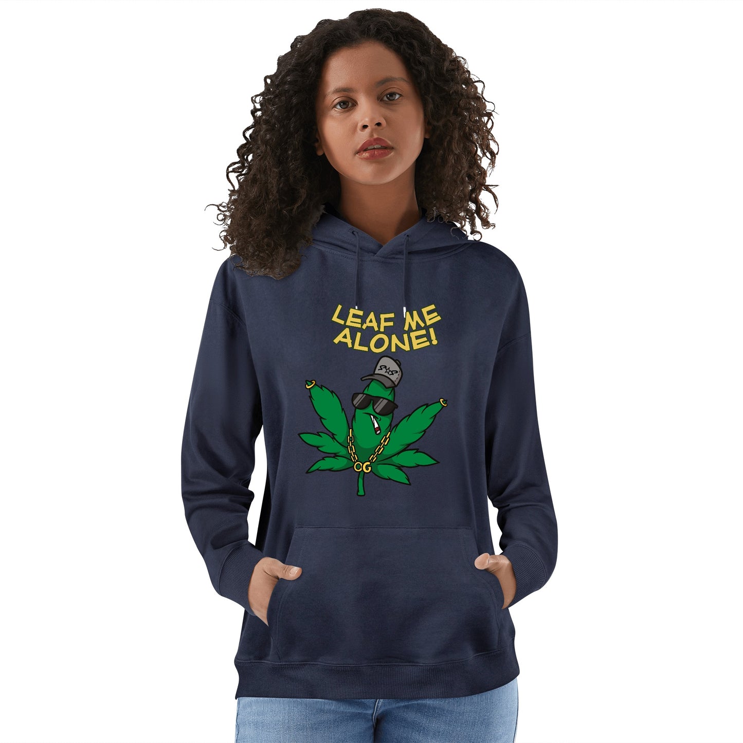 Leaf Me Alone 3.0 420 Edition Man/Womens Adult Cotton Hoodie