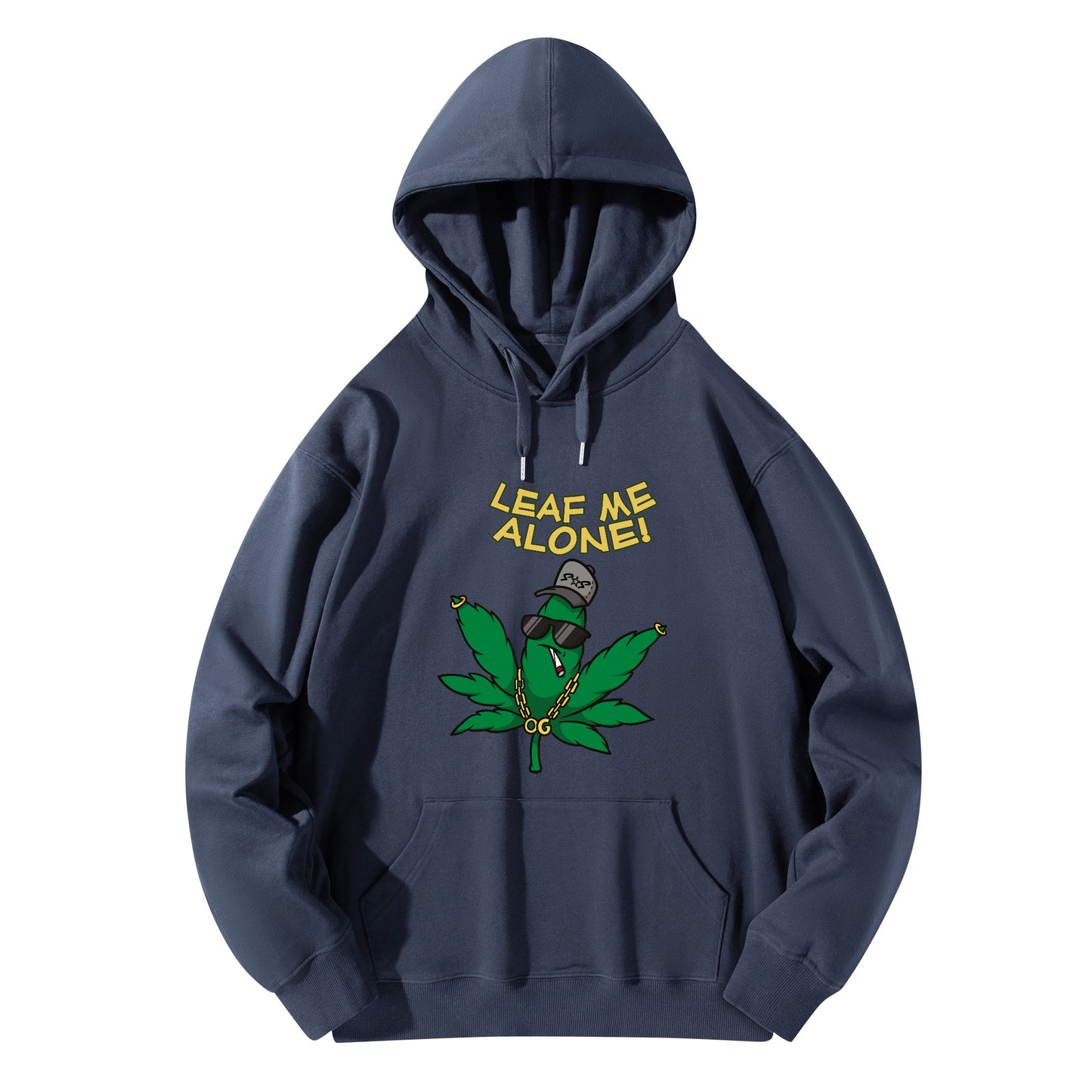 Leaf Me Alone 3.0 420 Edition Man/Womens Adult Cotton Hoodie