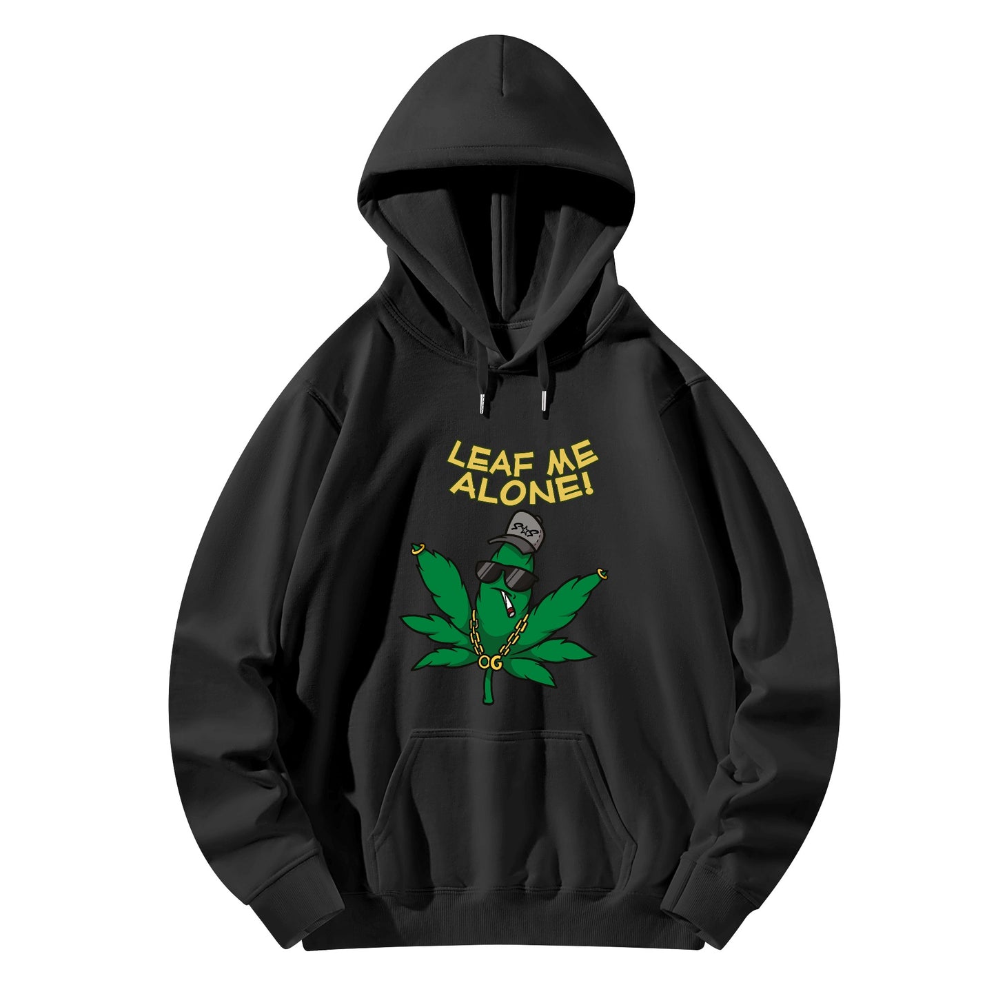 Leaf Me Alone 3.0 420 Edition Man/Womens Adult Cotton Hoodie