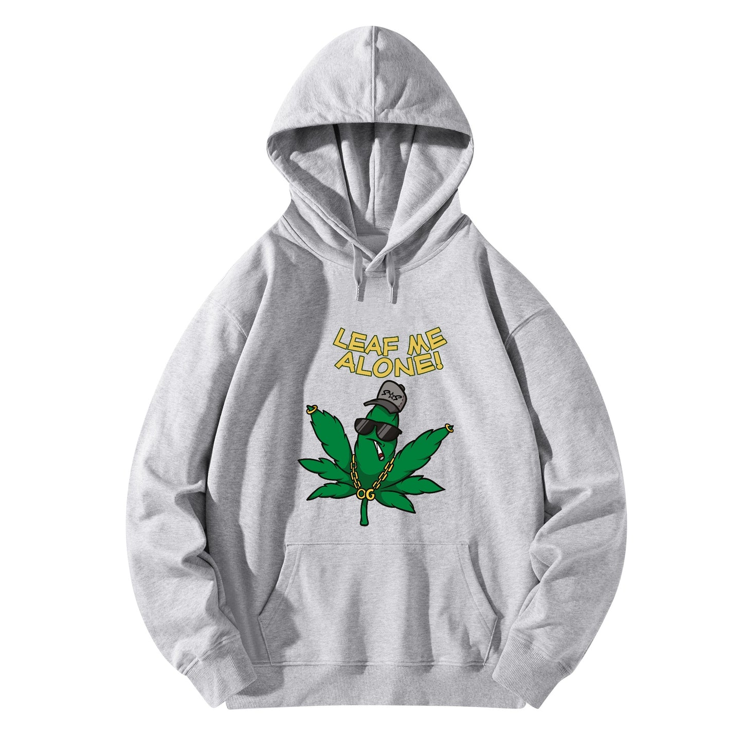 Leaf Me Alone 3.0 420 Edition Man/Womens Adult Cotton Hoodie