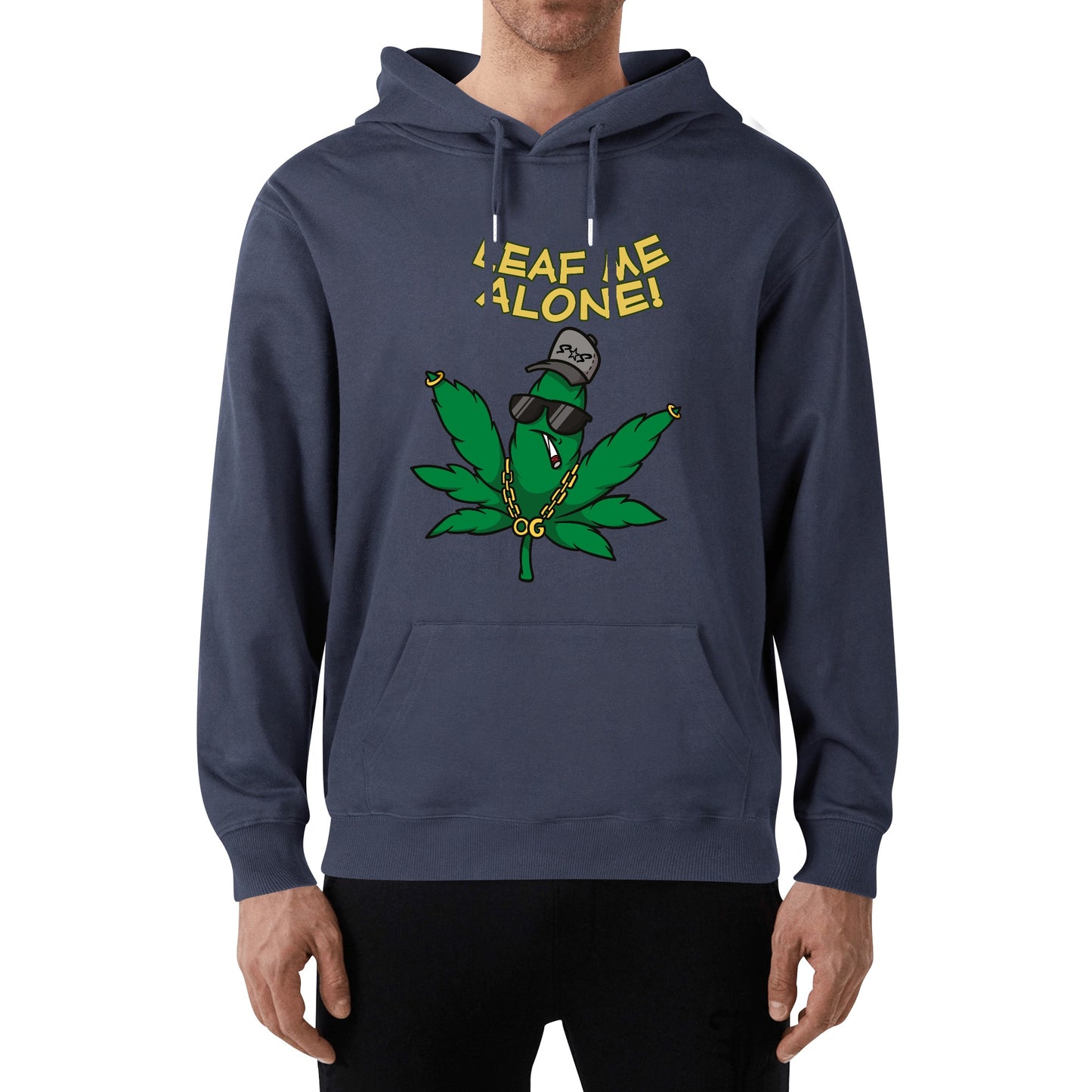 Leaf Me Alone 3.0 420 Edition Man/Womens Adult Cotton Hoodie