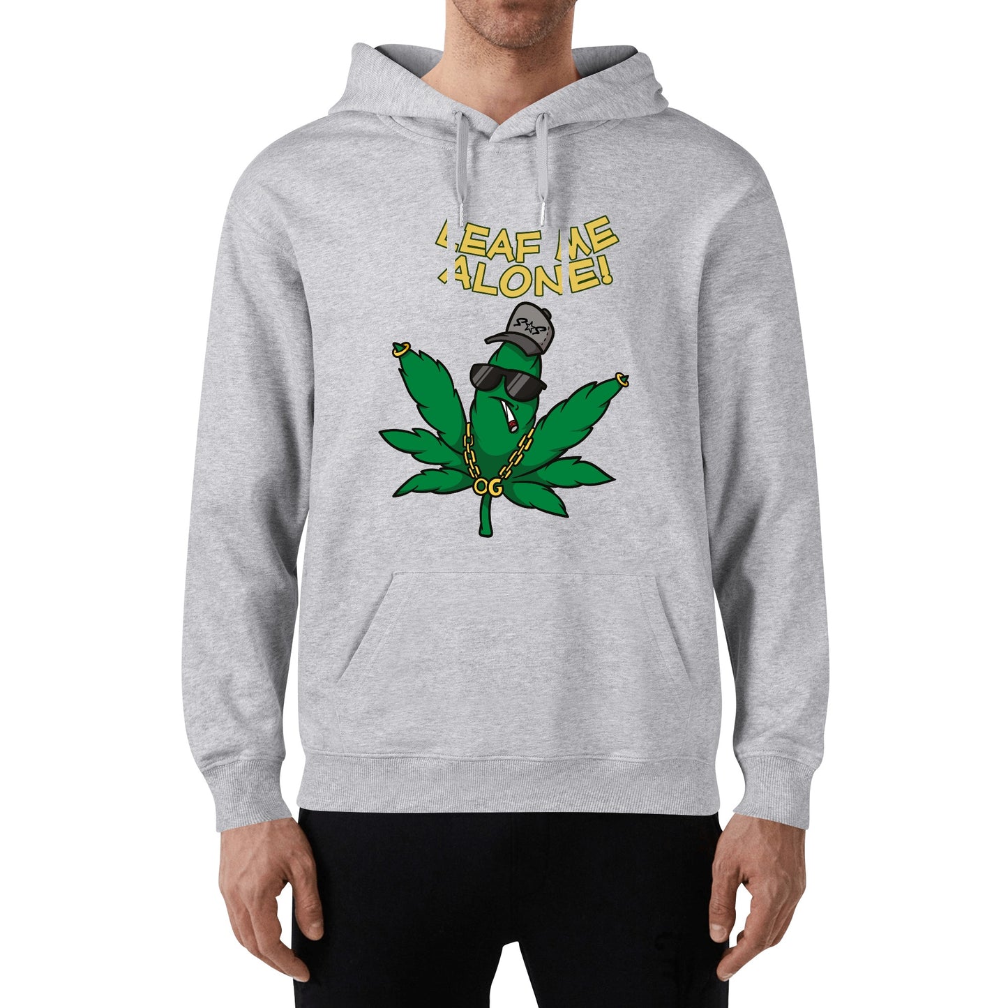 Leaf Me Alone 3.0 420 Edition Man/Womens Adult Cotton Hoodie