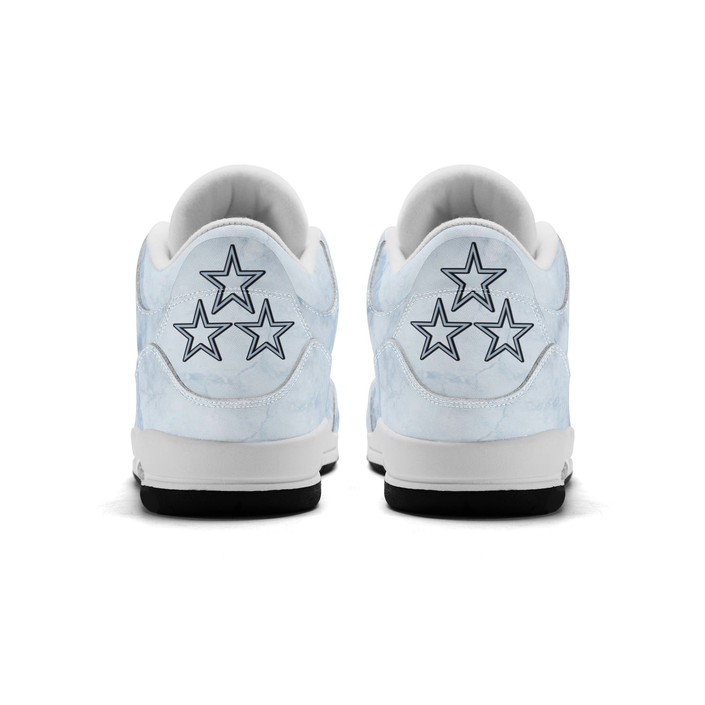 SOS Chill Blue Mens High Top Leather Star Kicks