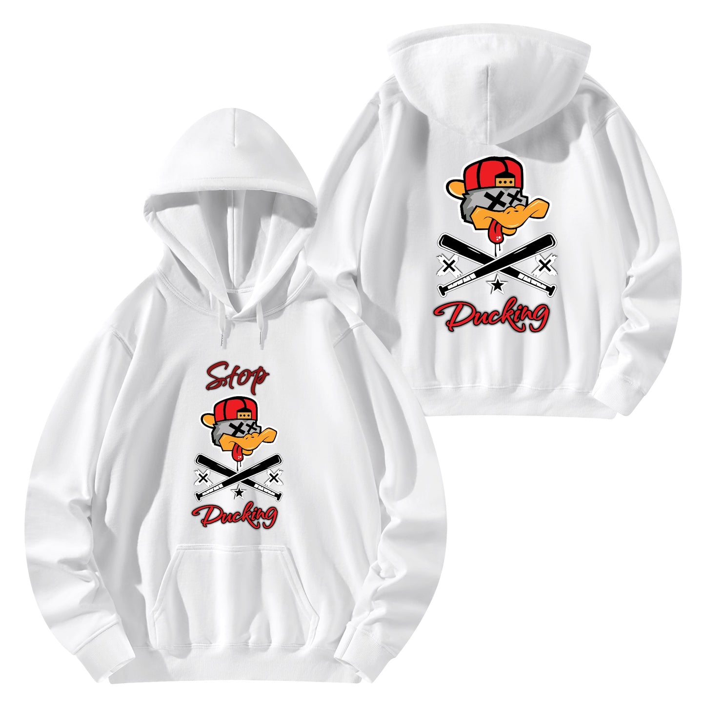 Stop Ducking 2.0  Adult Cotton Hoodie