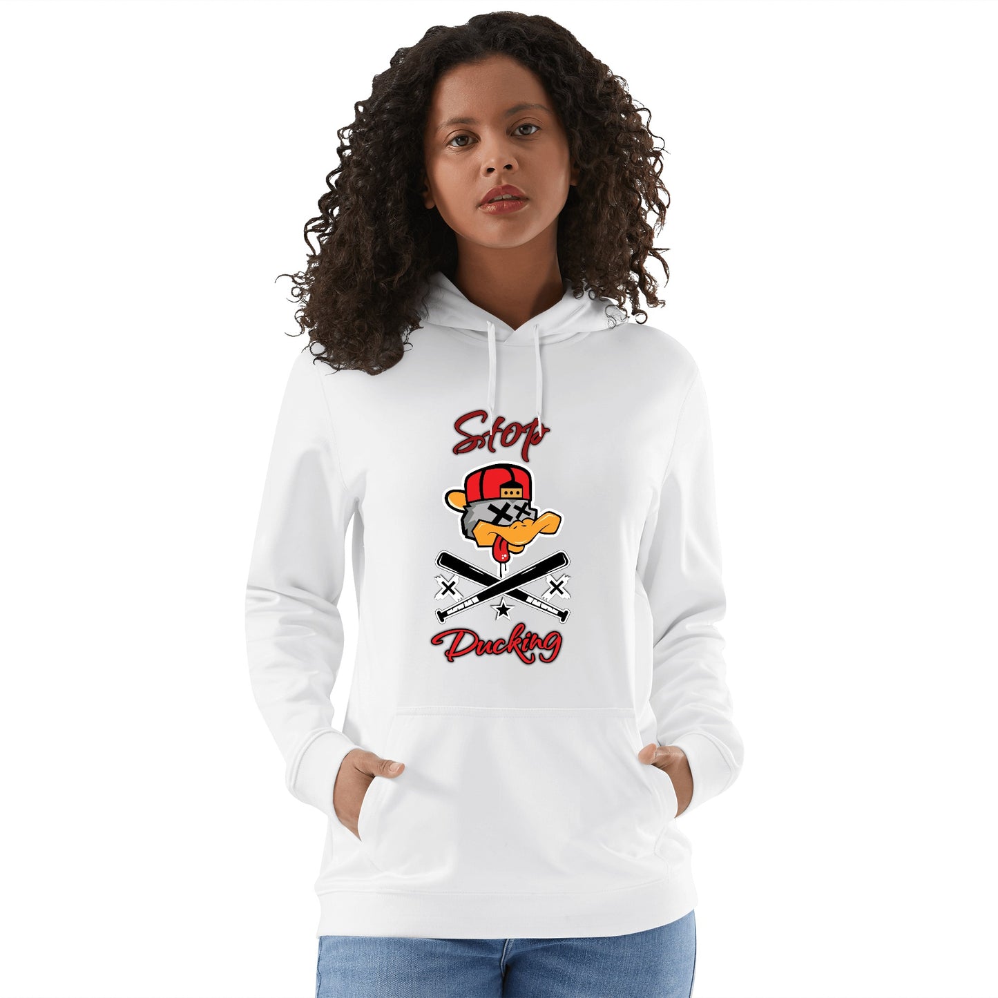 Stop Ducking 2.0  Adult Cotton Hoodie