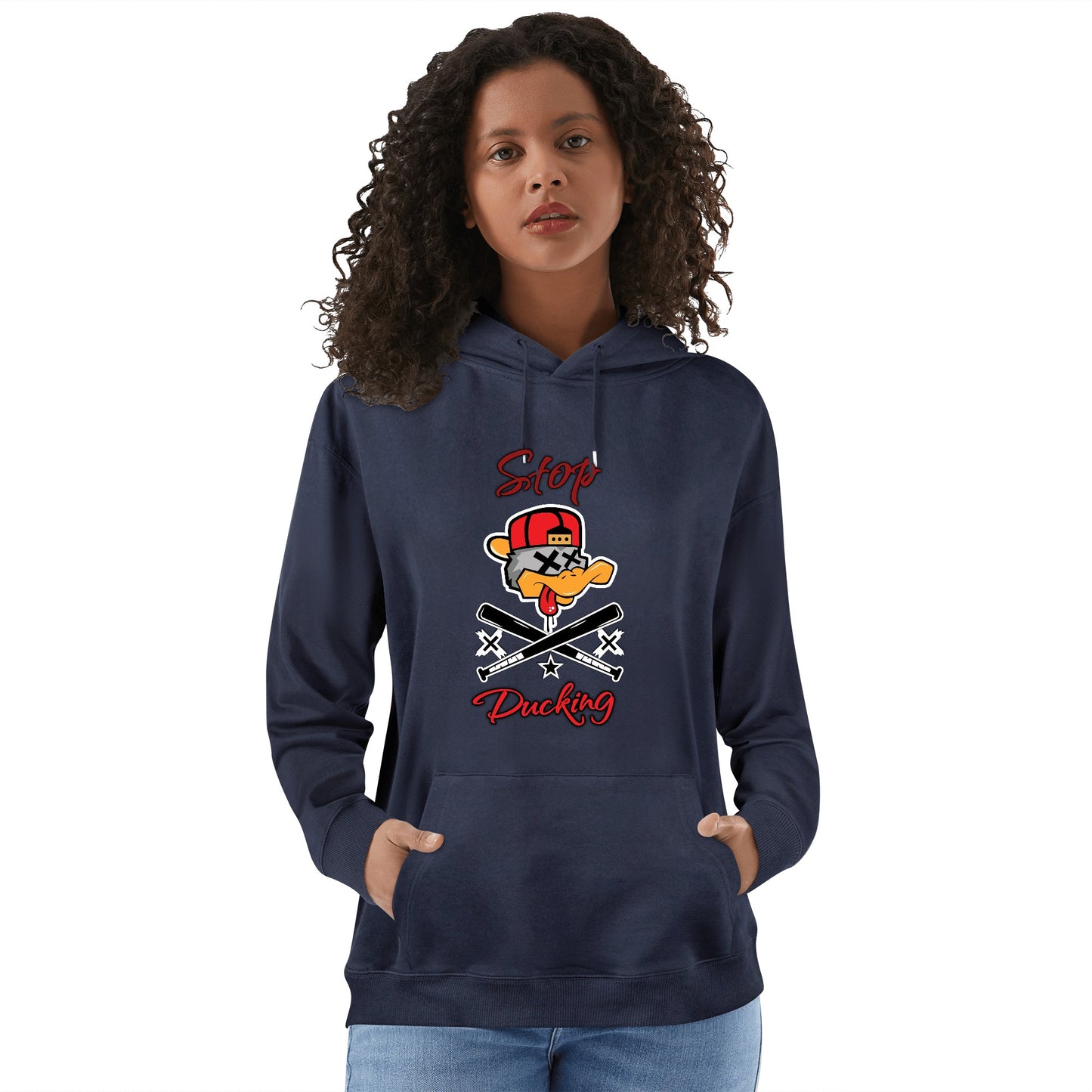 Stop Ducking 2.0  Adult Cotton Hoodie