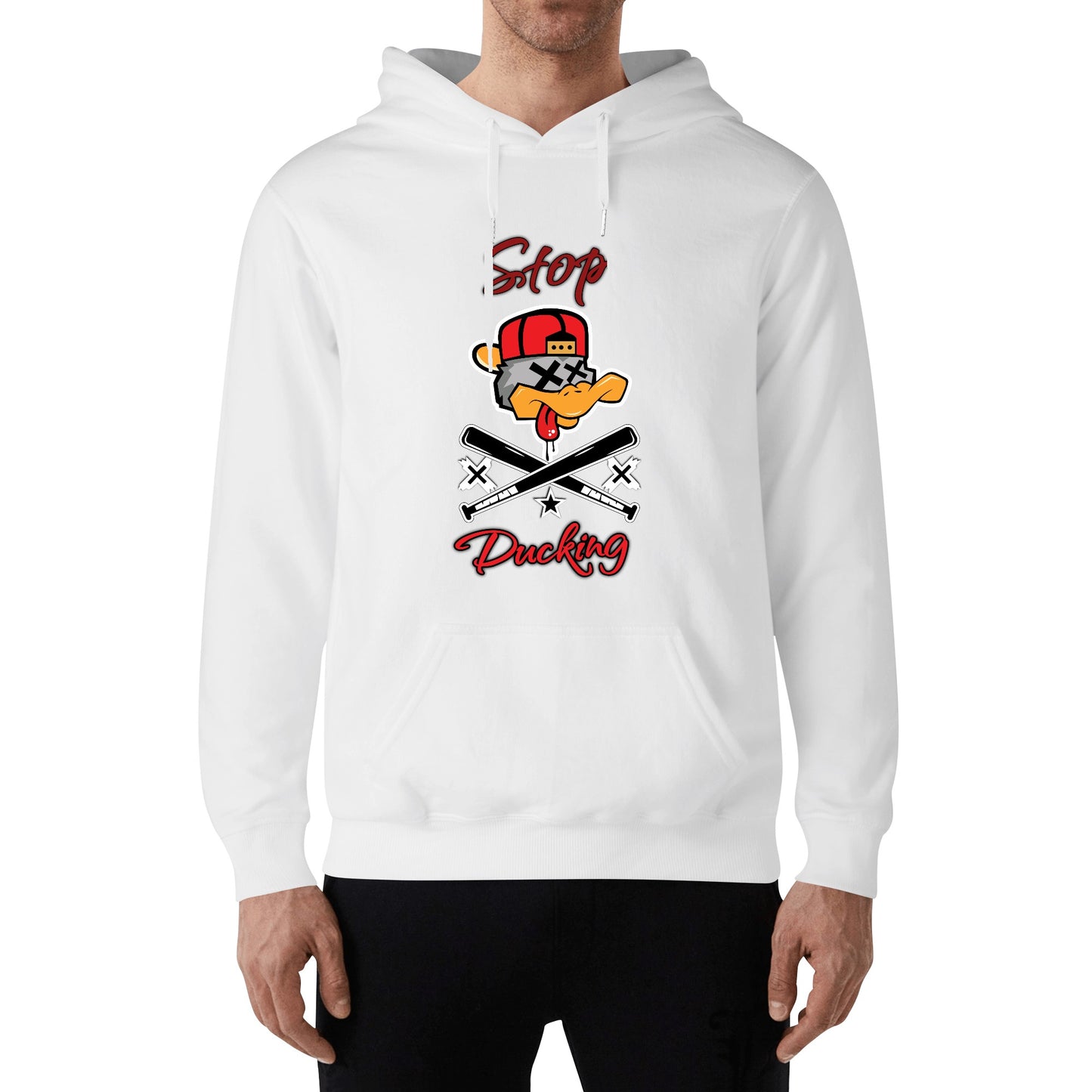 Stop Ducking 2.0  Adult Cotton Hoodie