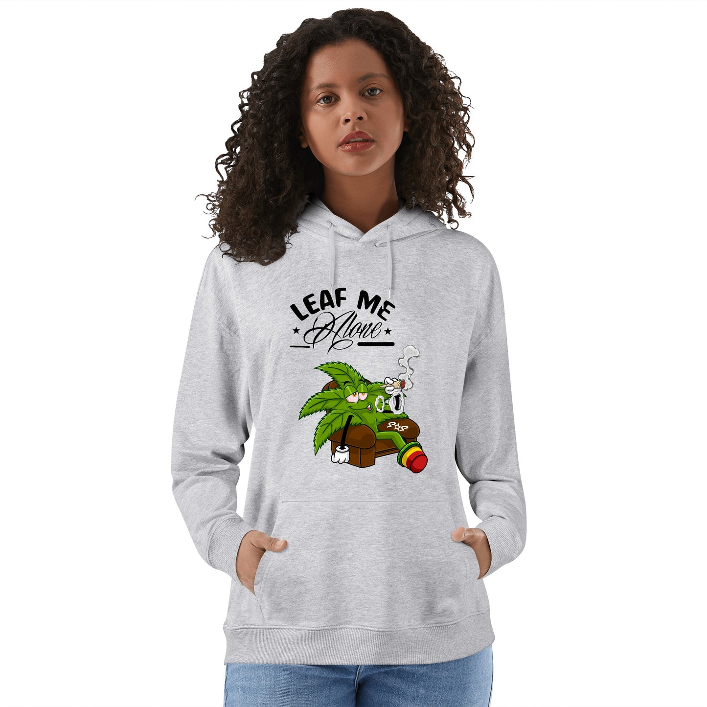 Leaf Me Alone 420 Edition 1.0 Adult Cotton Hoodie