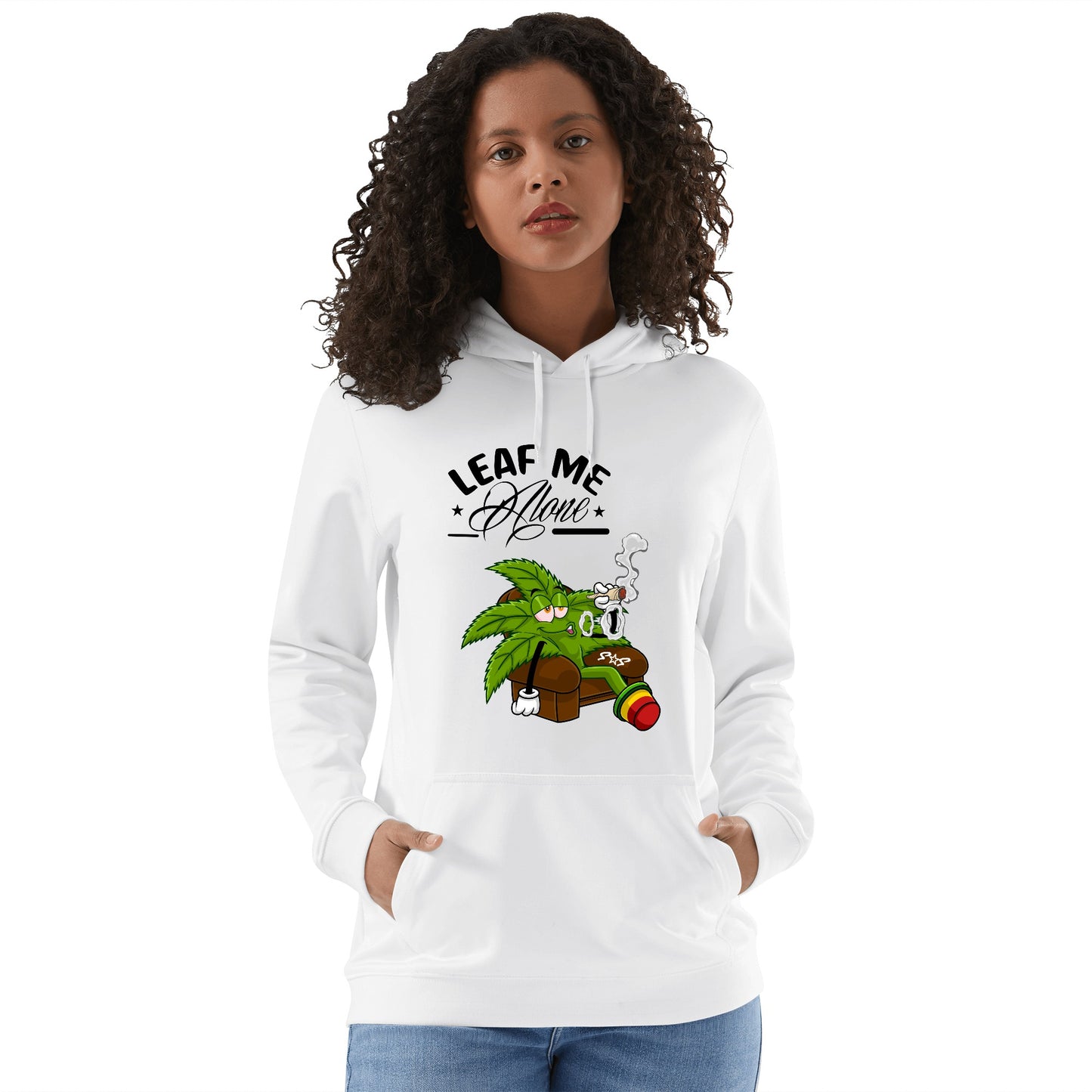 Leaf Me Alone 420 Edition 1.0 Adult Cotton Hoodie