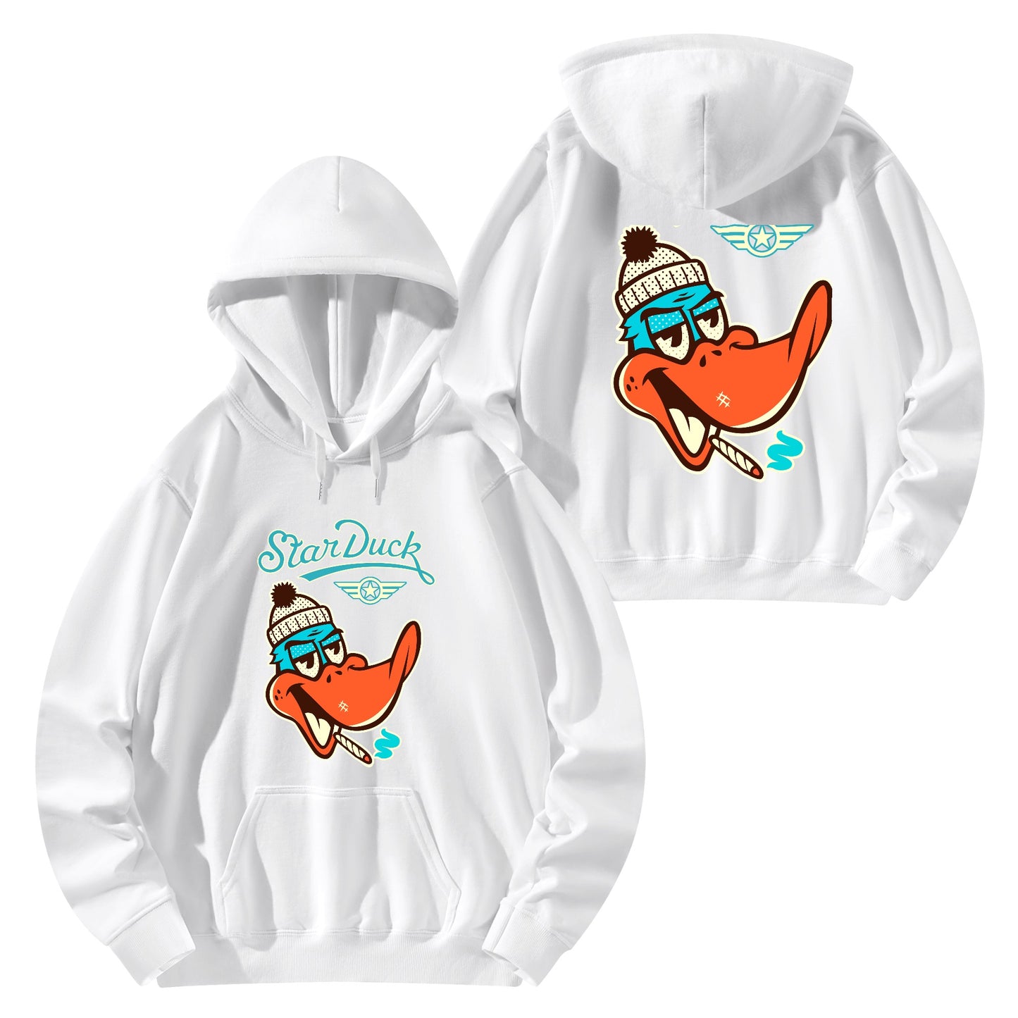 Star Duck Adult Cotton Hoodie