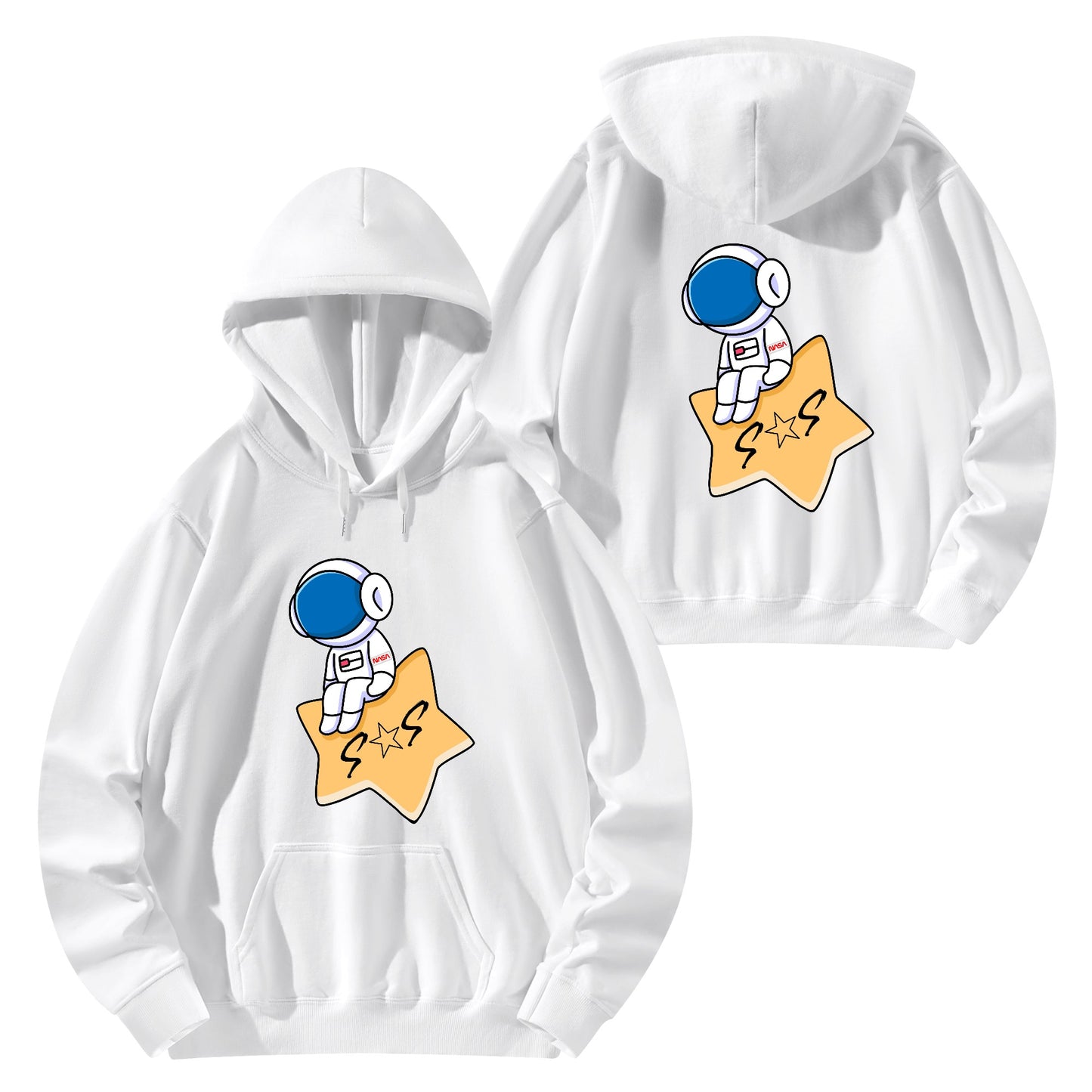 S.O.S Astronaut Adult Cotton Hoodie