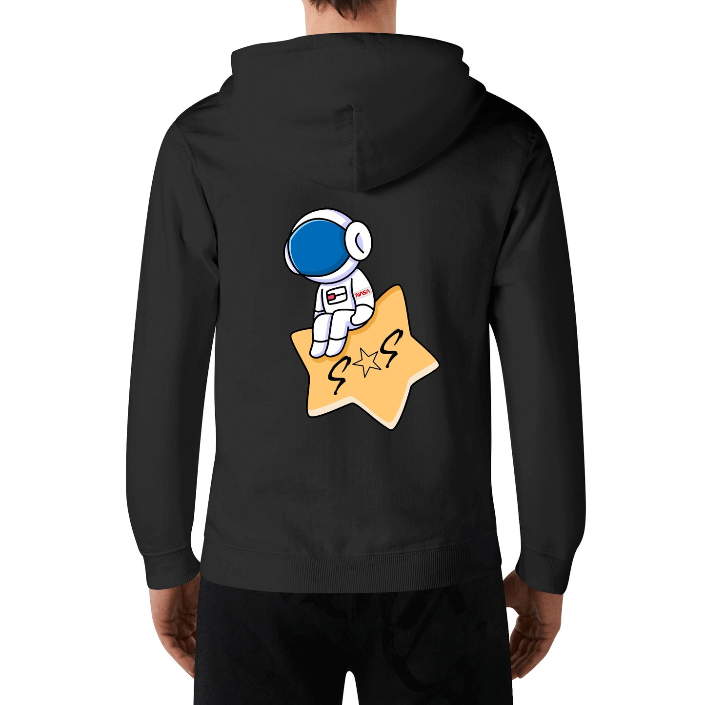 S.O.S Astronaut Adult Cotton Hoodie