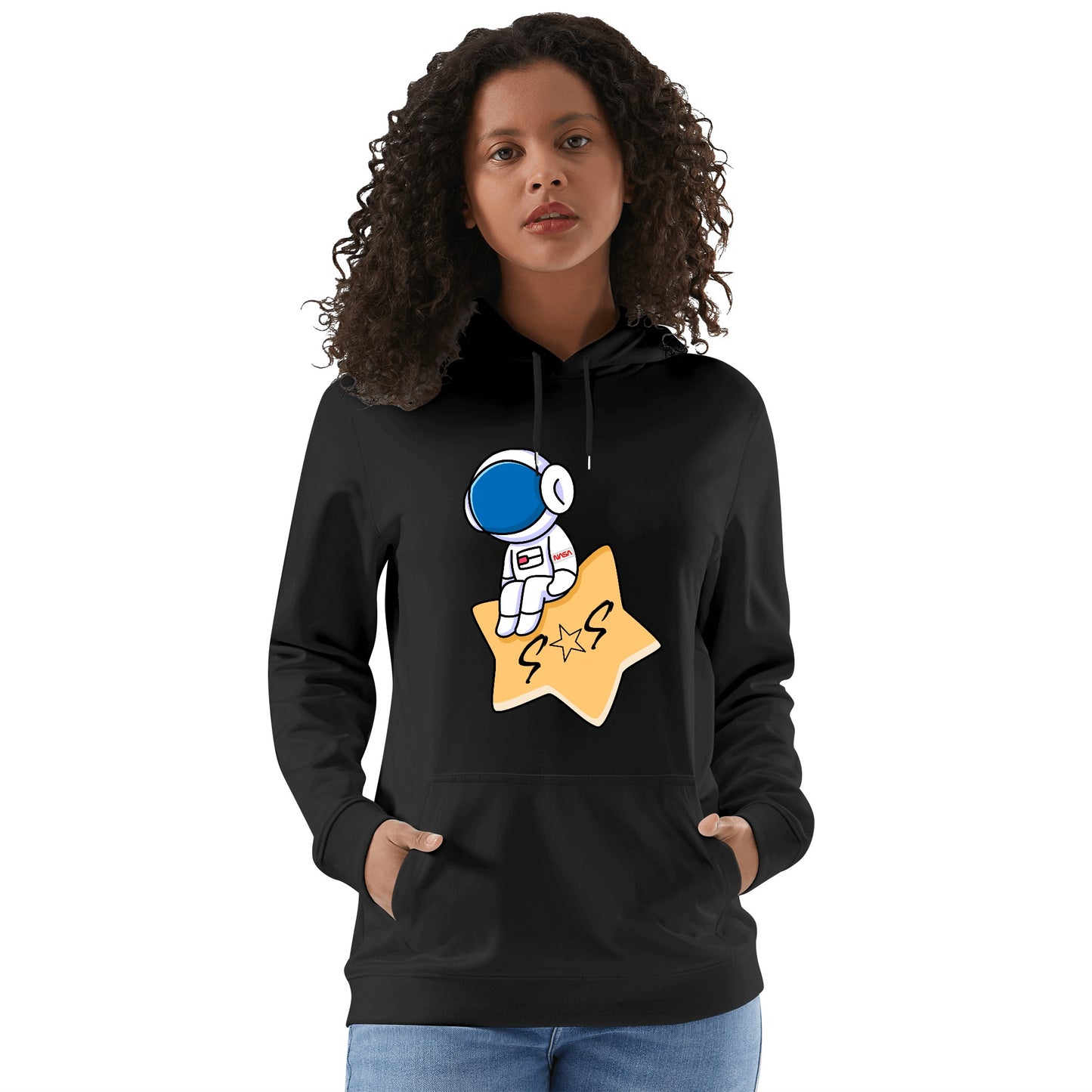 S.O.S Astronaut Adult Cotton Hoodie