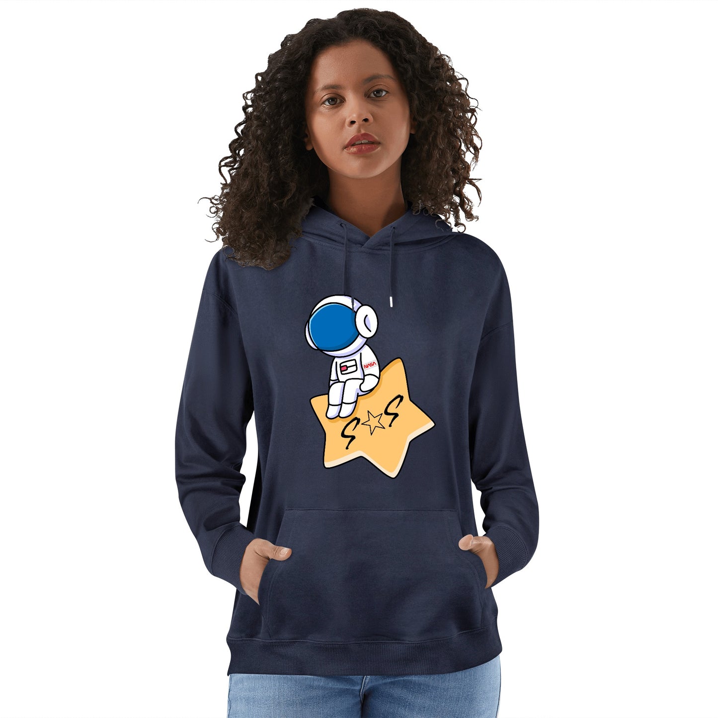 S.O.S Astronaut Adult Cotton Hoodie