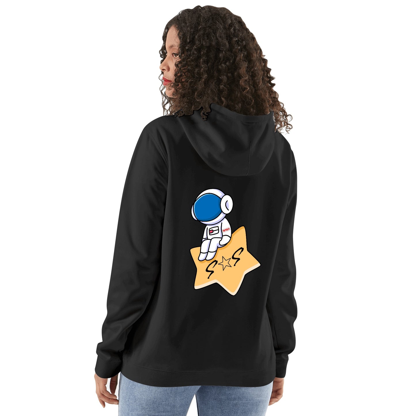 S.O.S Astronaut Adult Cotton Hoodie