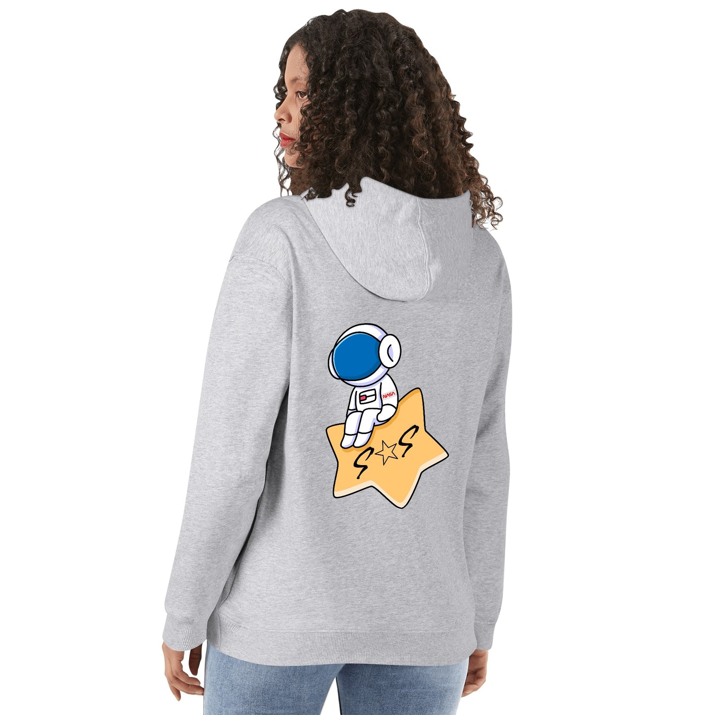 S.O.S Astronaut Adult Cotton Hoodie