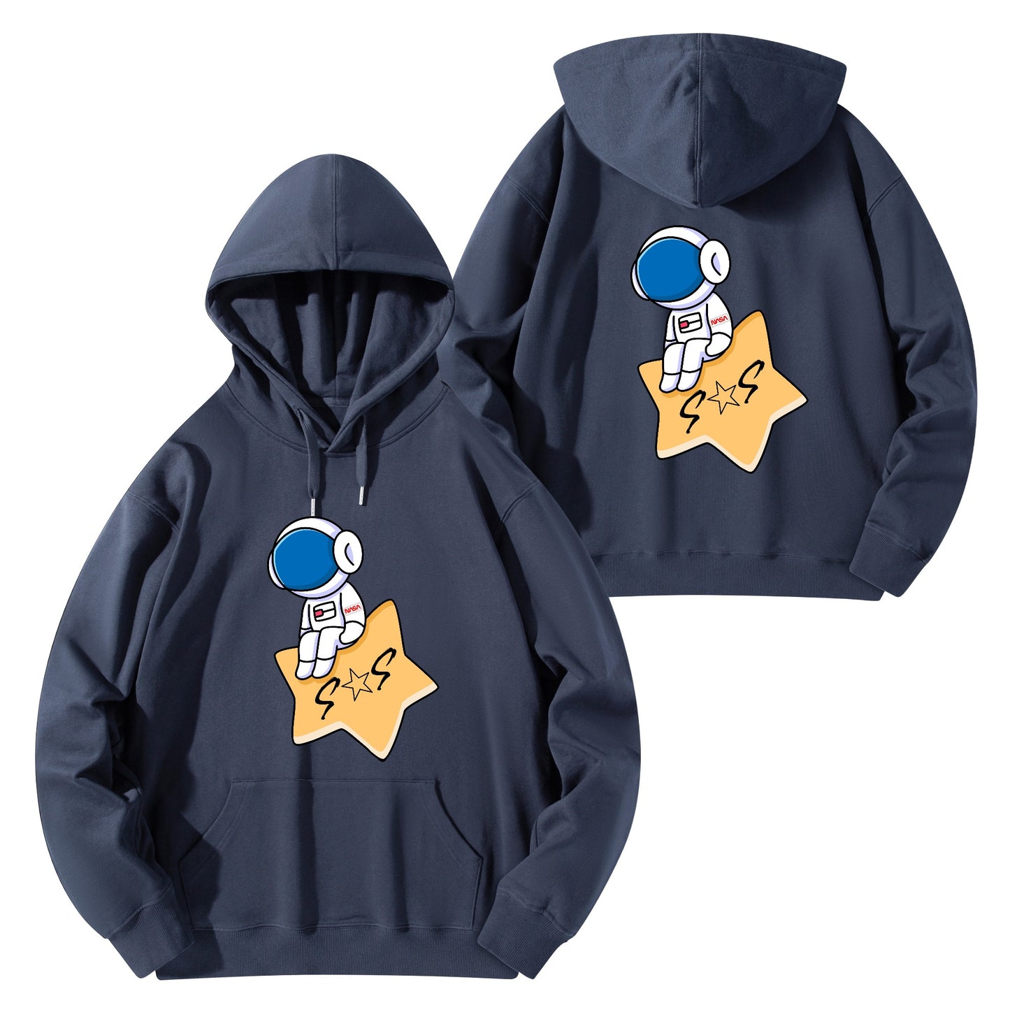 S.O.S Astronaut Adult Cotton Hoodie