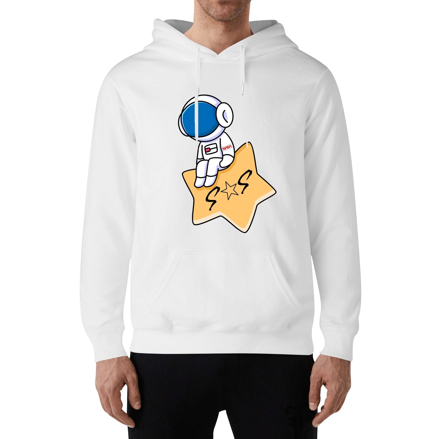 S.O.S Astronaut Adult Cotton Hoodie