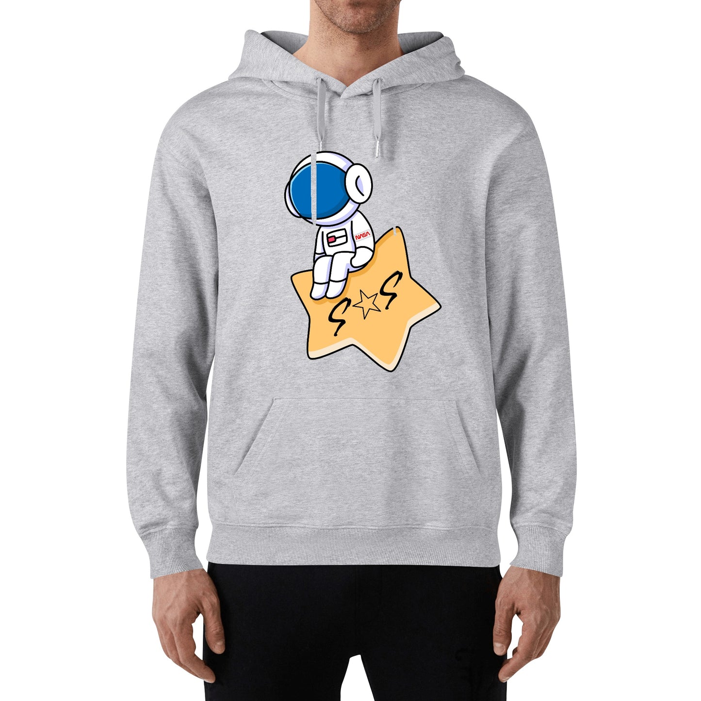 S.O.S Astronaut Adult Cotton Hoodie