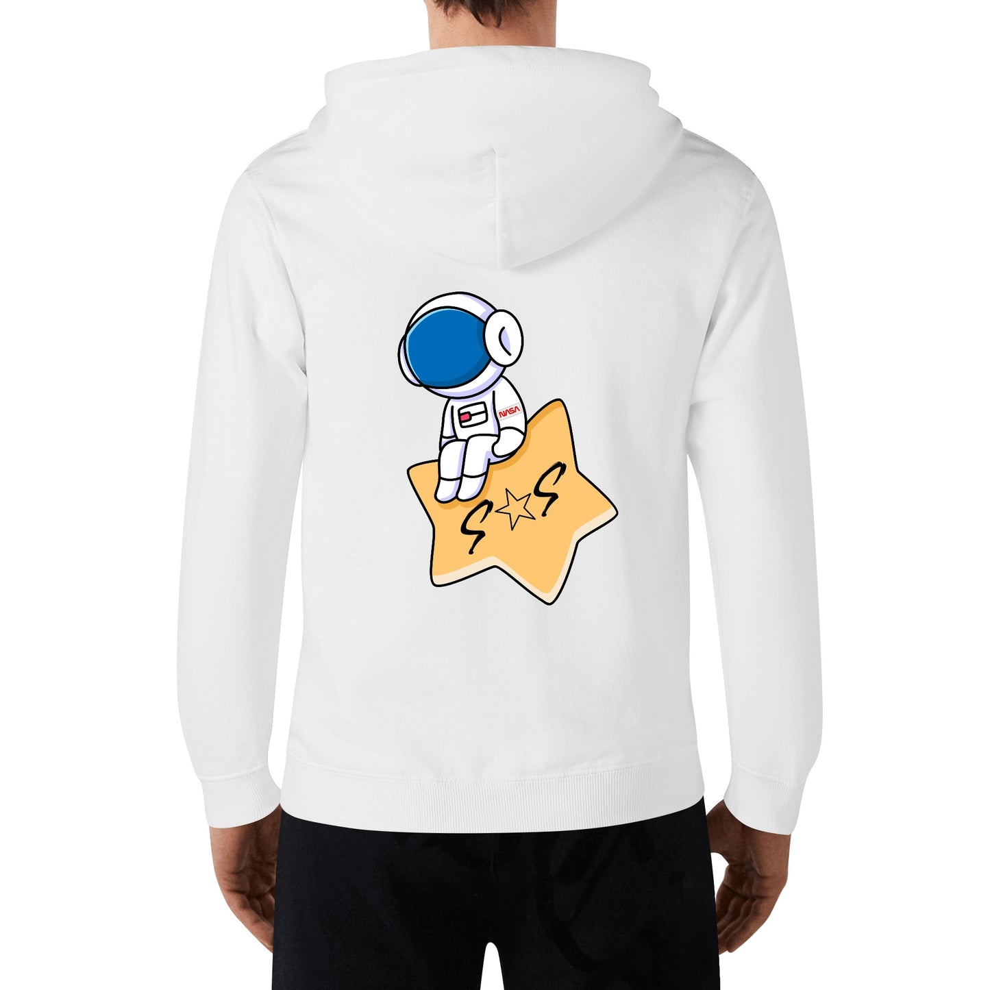 S.O.S Astronaut Adult Cotton Hoodie