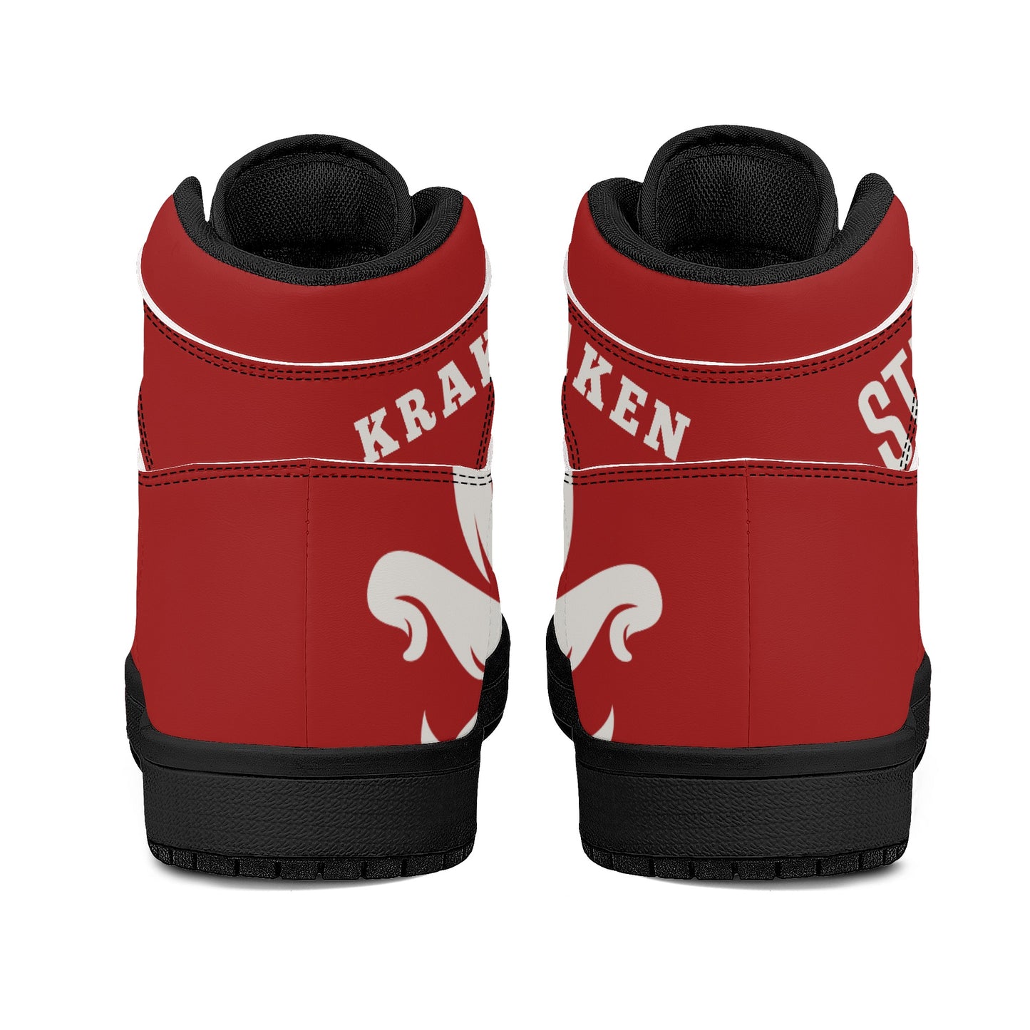 Star Kraken Mens /Maroon High Top Leather Star Kicks