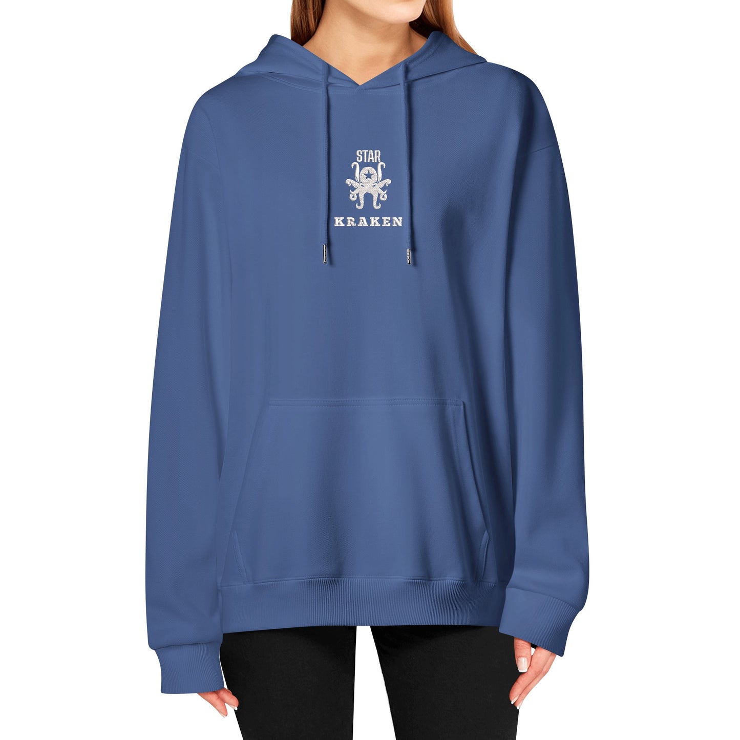 Star Kraken Adult Embroidered Pullover Hoodie