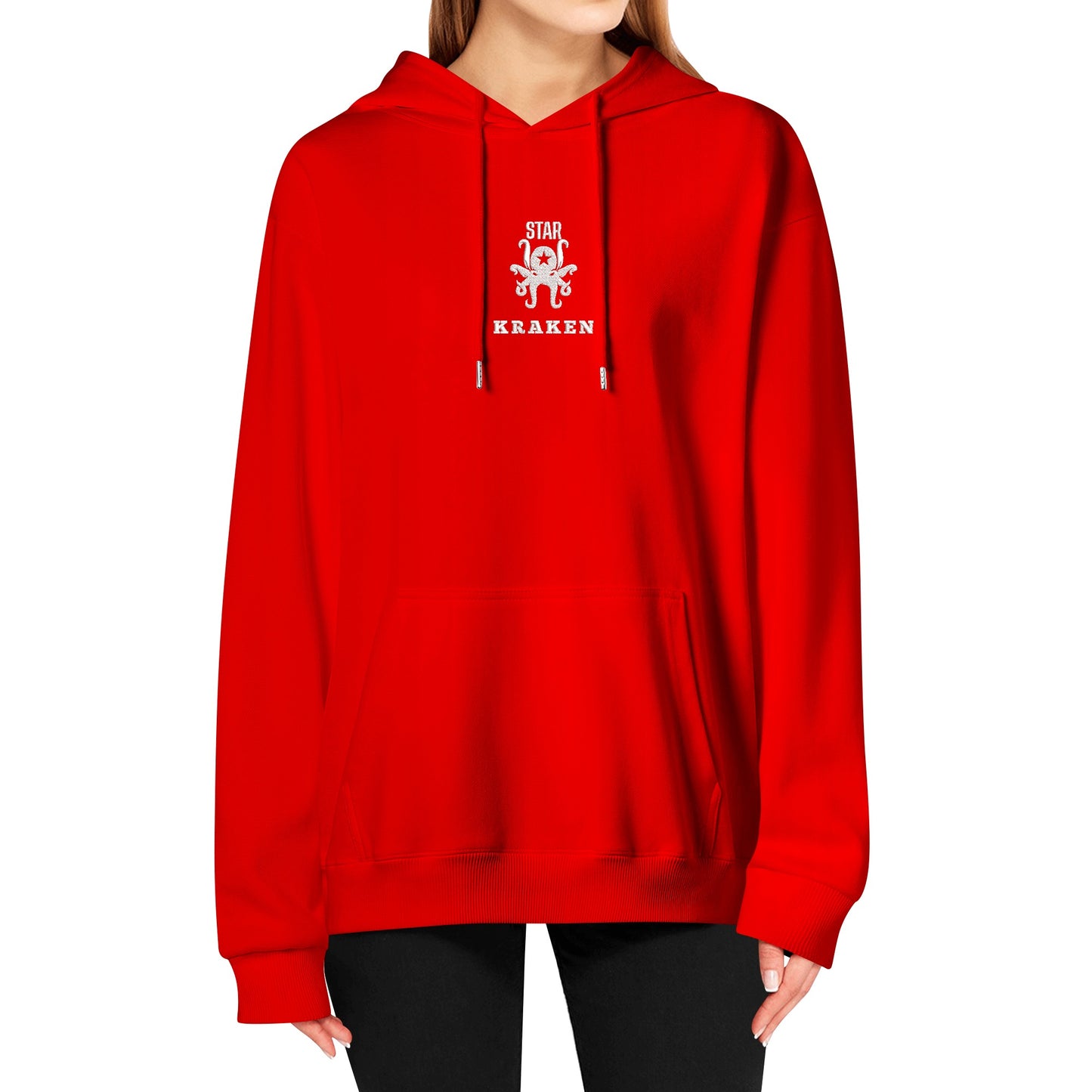 Star Kraken Adult Embroidered Pullover Hoodie