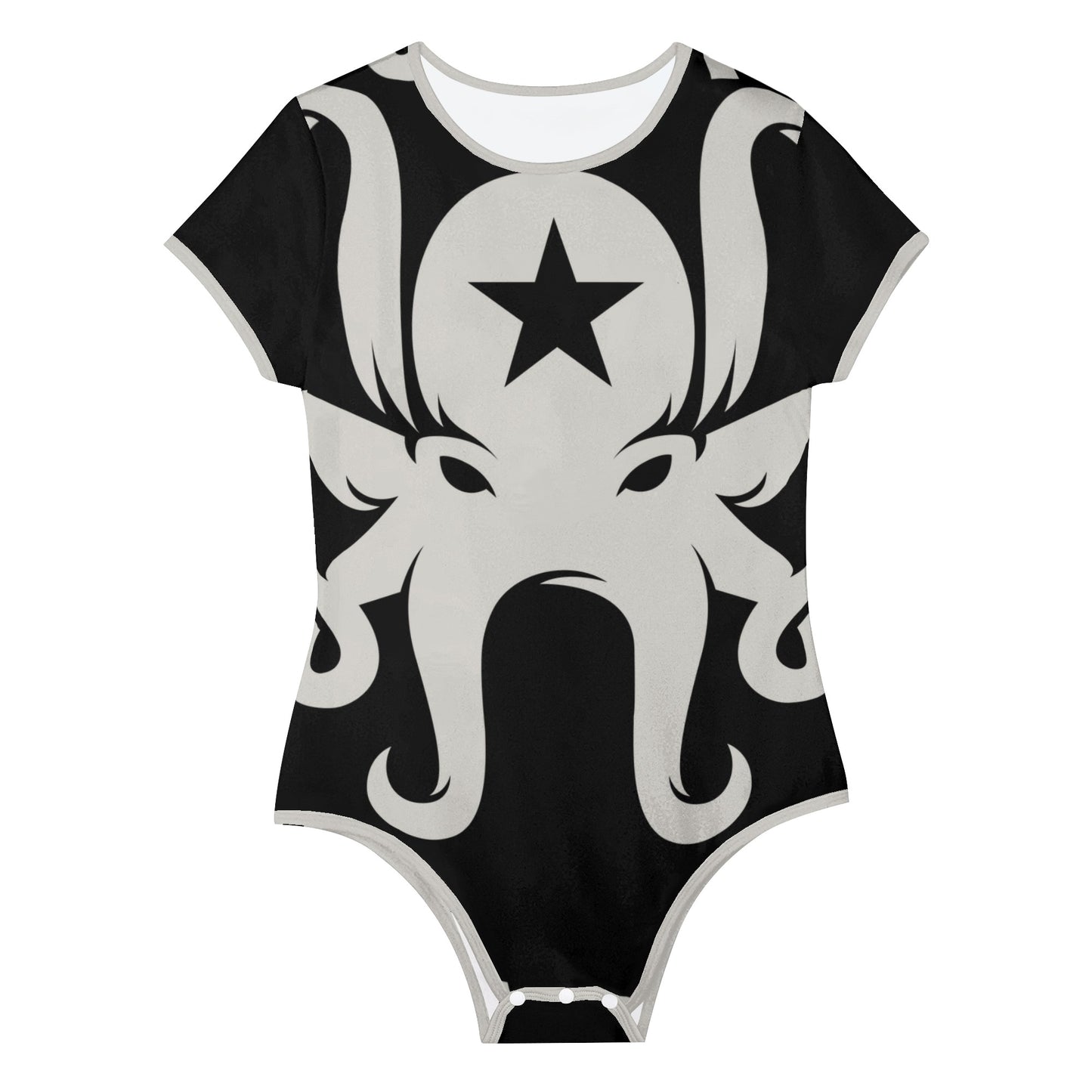 Star Kraken Womens Black Soft Short Sleeve Bodysuit