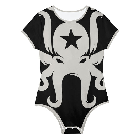 Star Kraken Womens Black Soft Short Sleeve Bodysuit