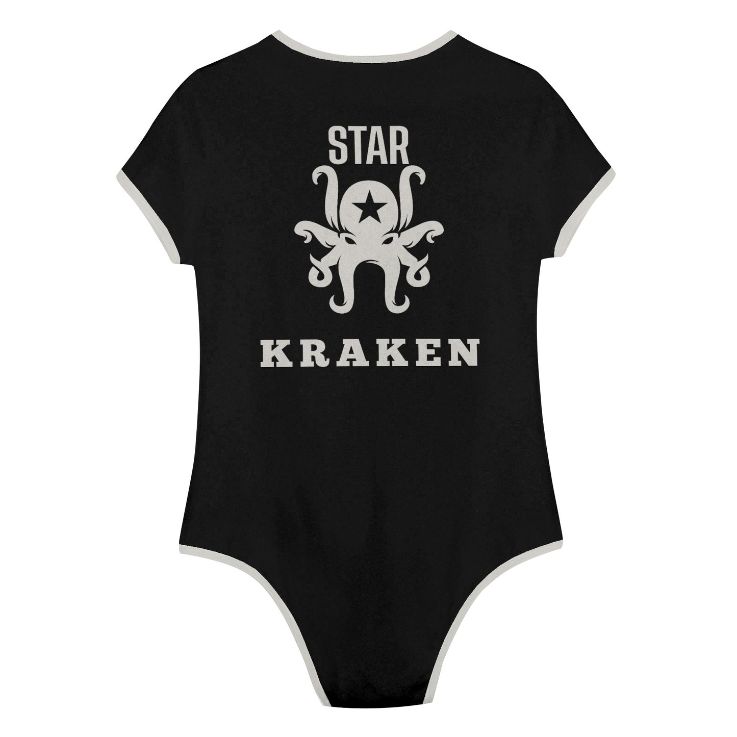 Star Kraken Womens Black Soft Short Sleeve Bodysuit